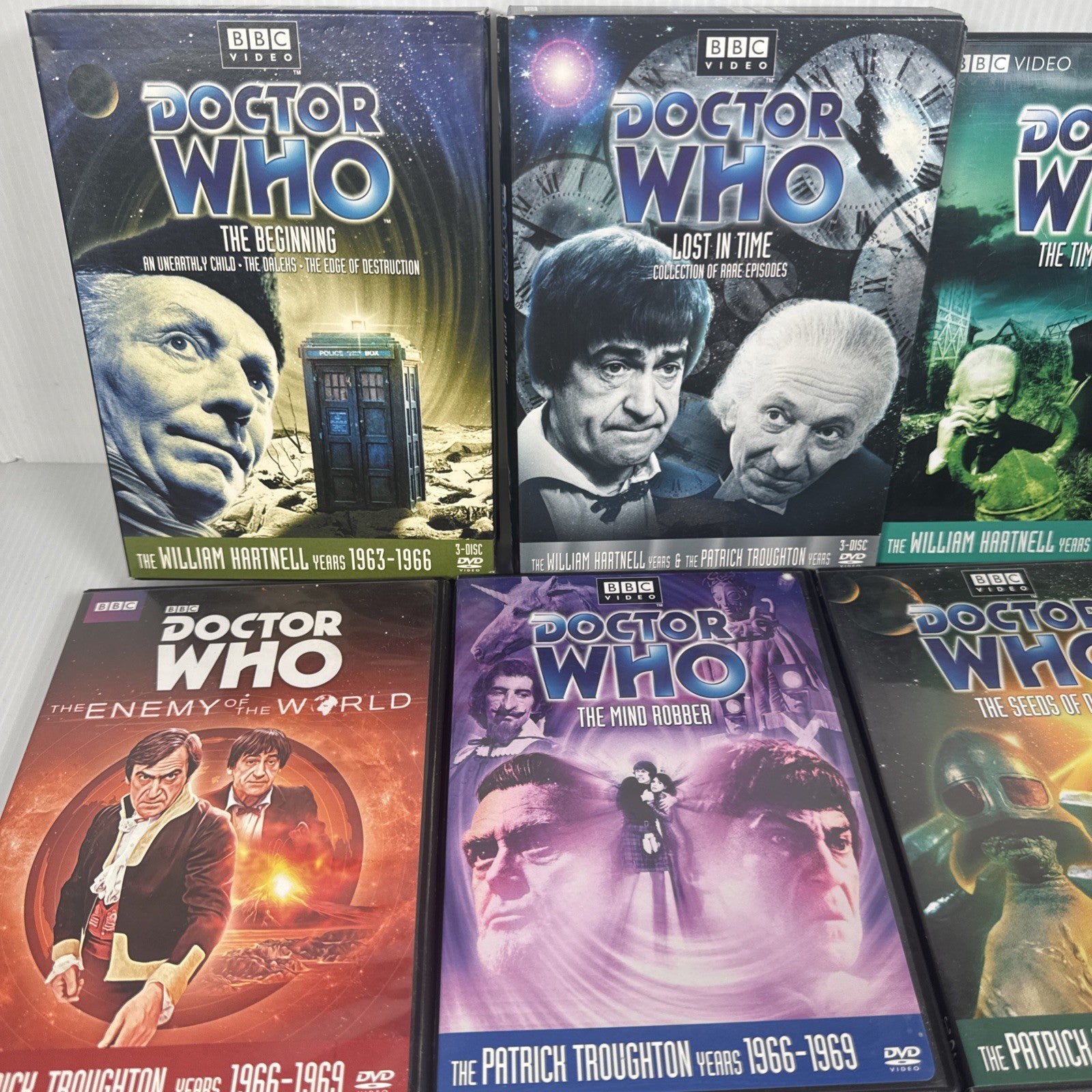 Mixed Lot Of 12 Doctor Who DVDs Early Years & Movies US Releases NTSC