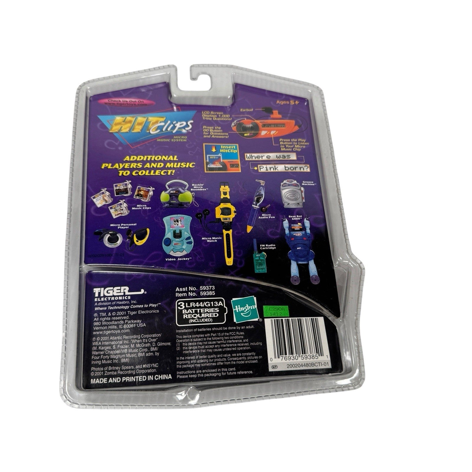 Music Trivia Player Hit Clips Sugar Ray When It’s Over MICRO MIX New Tiger