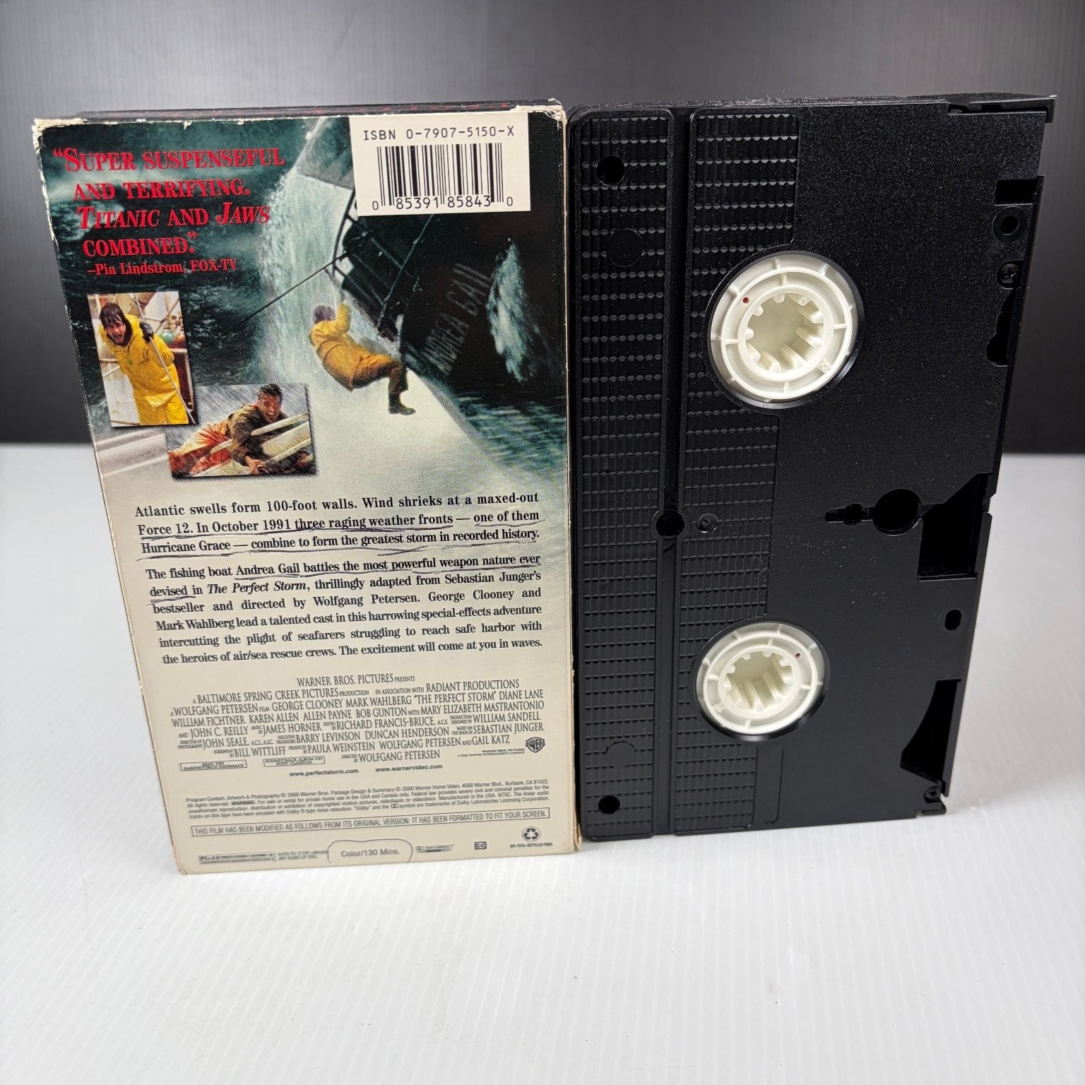 The Perfect Storm VHS 2000 Disaster Action Thriller Warner Home Video
