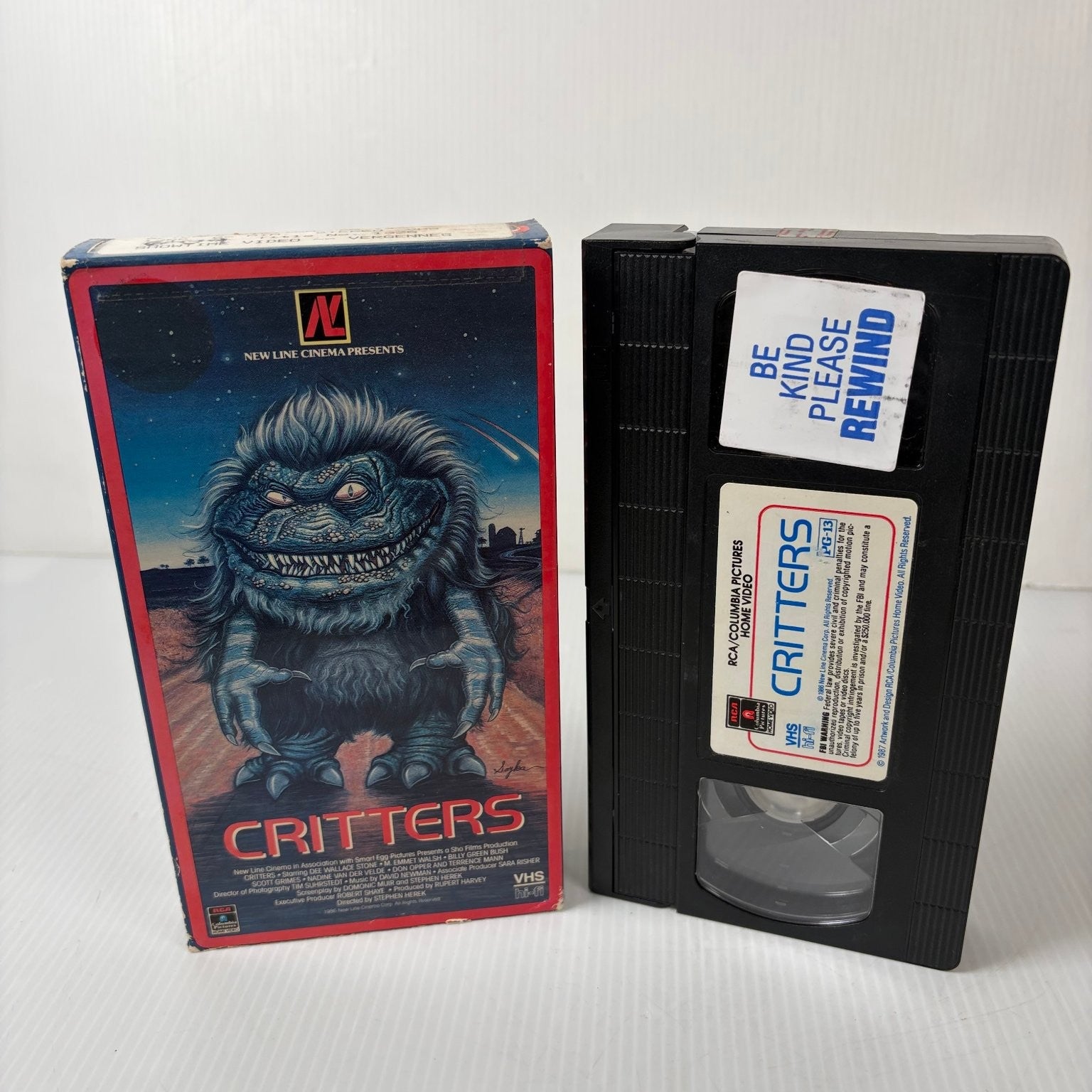 Critters VHS 1986 Sci-Fi Horror RCA/Columbia Pictures Home Video