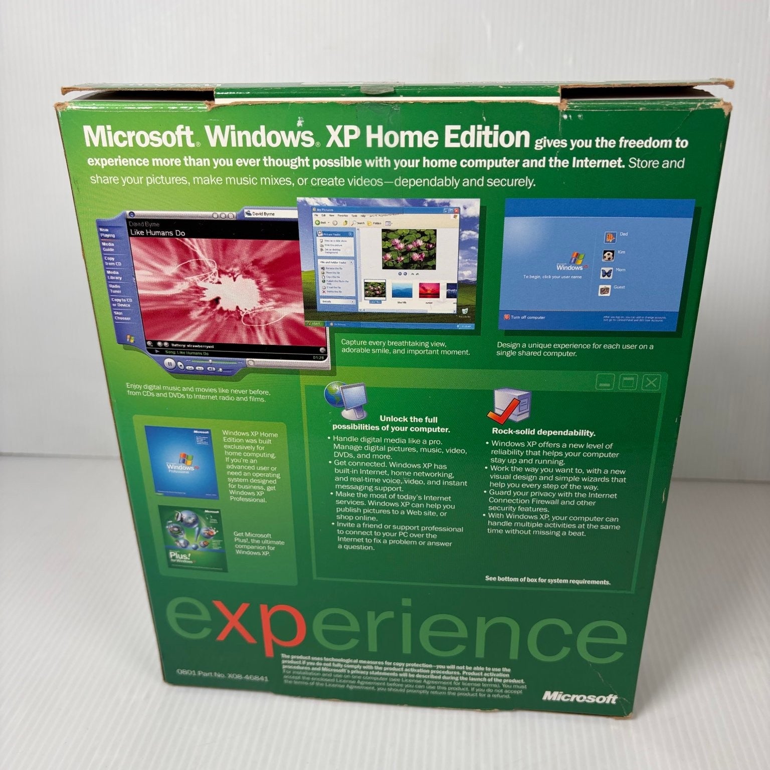 Microsoft Windows XP Home Edition Big Box PC Upgrade Version 2002 Software