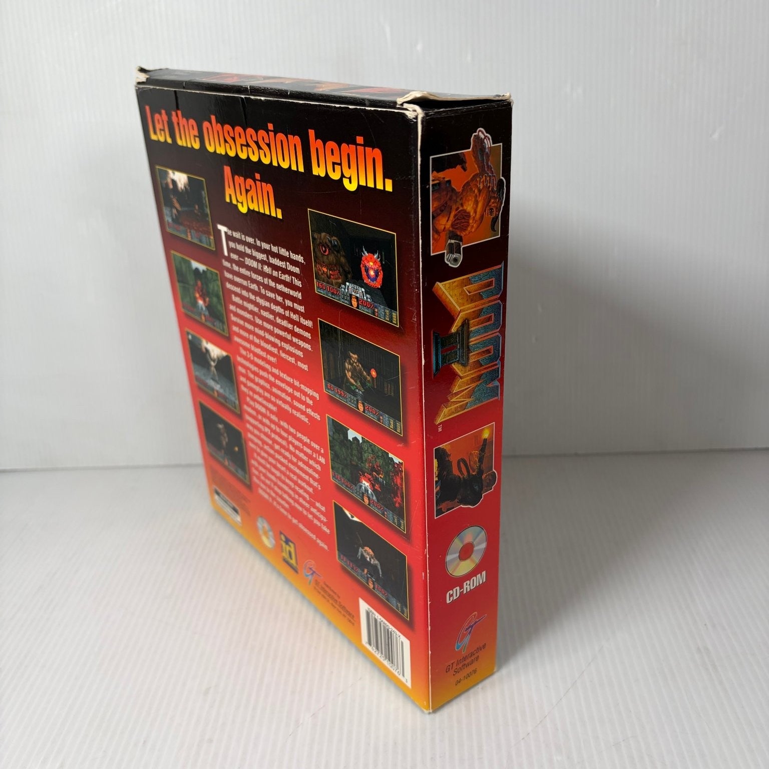 DOOM II: Hell on Earth Big Box PC Complete Video Game id Software FPS Windows 95