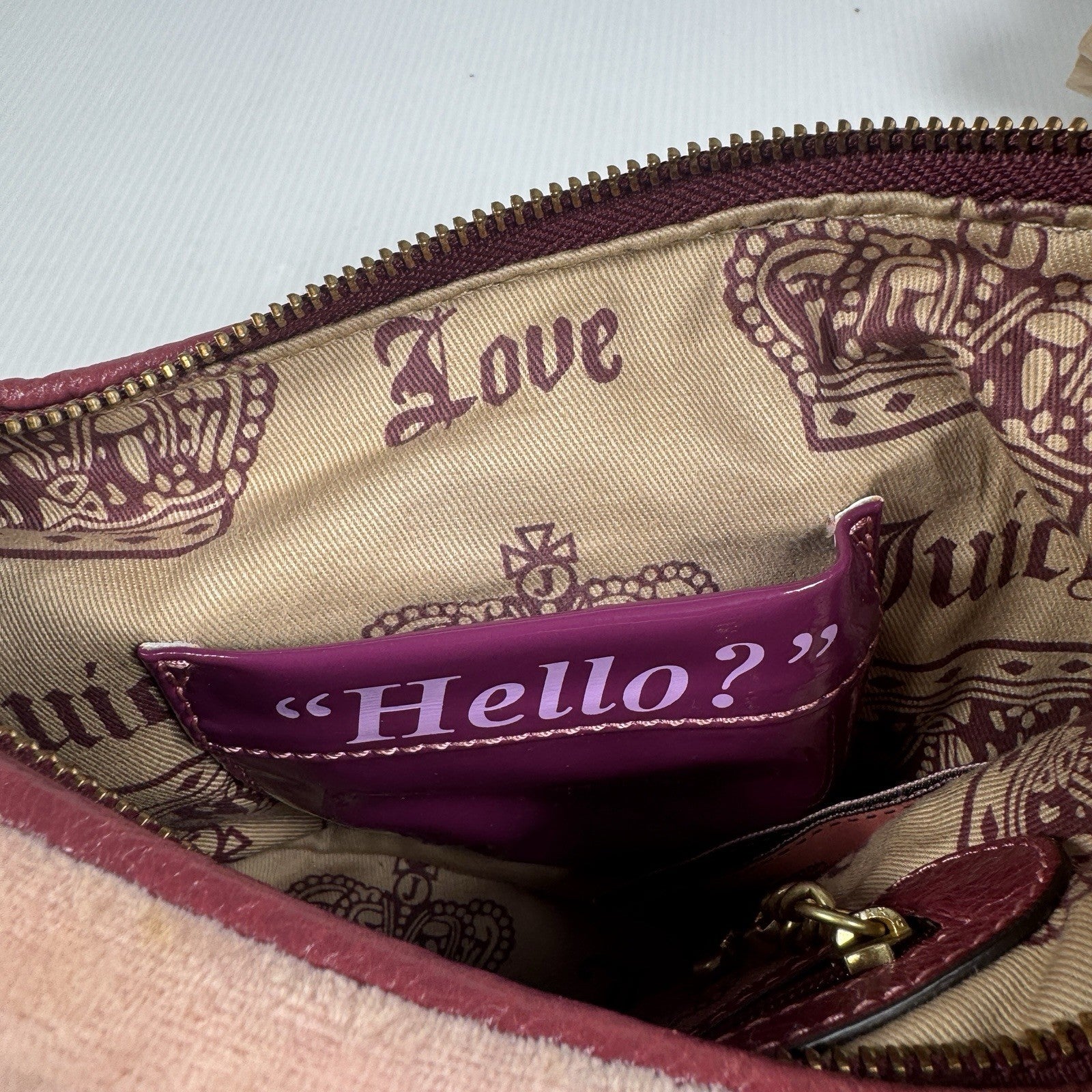 Vintage Juicy Couture Y2K JC Studs The Countryside Hobo Pink Shoulder Purse