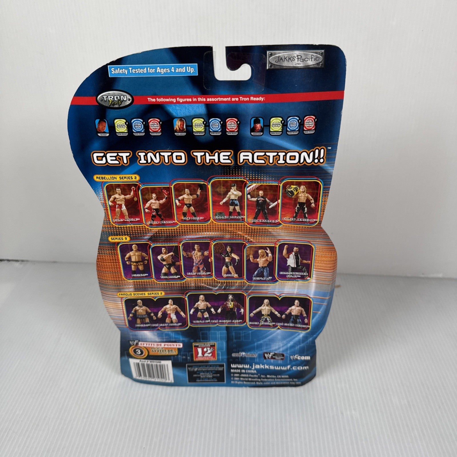 WWF Jakks Heat Rebellion Series 2 - Kurt Angle Wrestling Figure WWE Rare