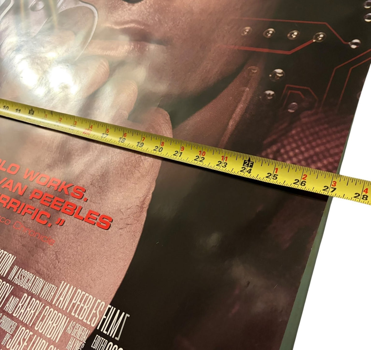 Vintage  Mario Van Peeble Solo 1996 One Sheet Movie Poster USA Sci-Fi Action