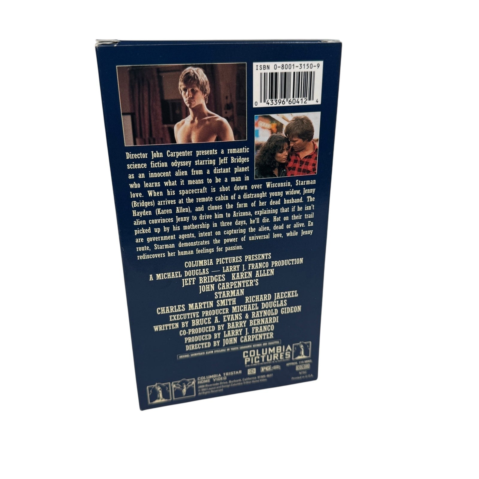 Starman (VHS) ft Jeff Bridges and Karen Allen