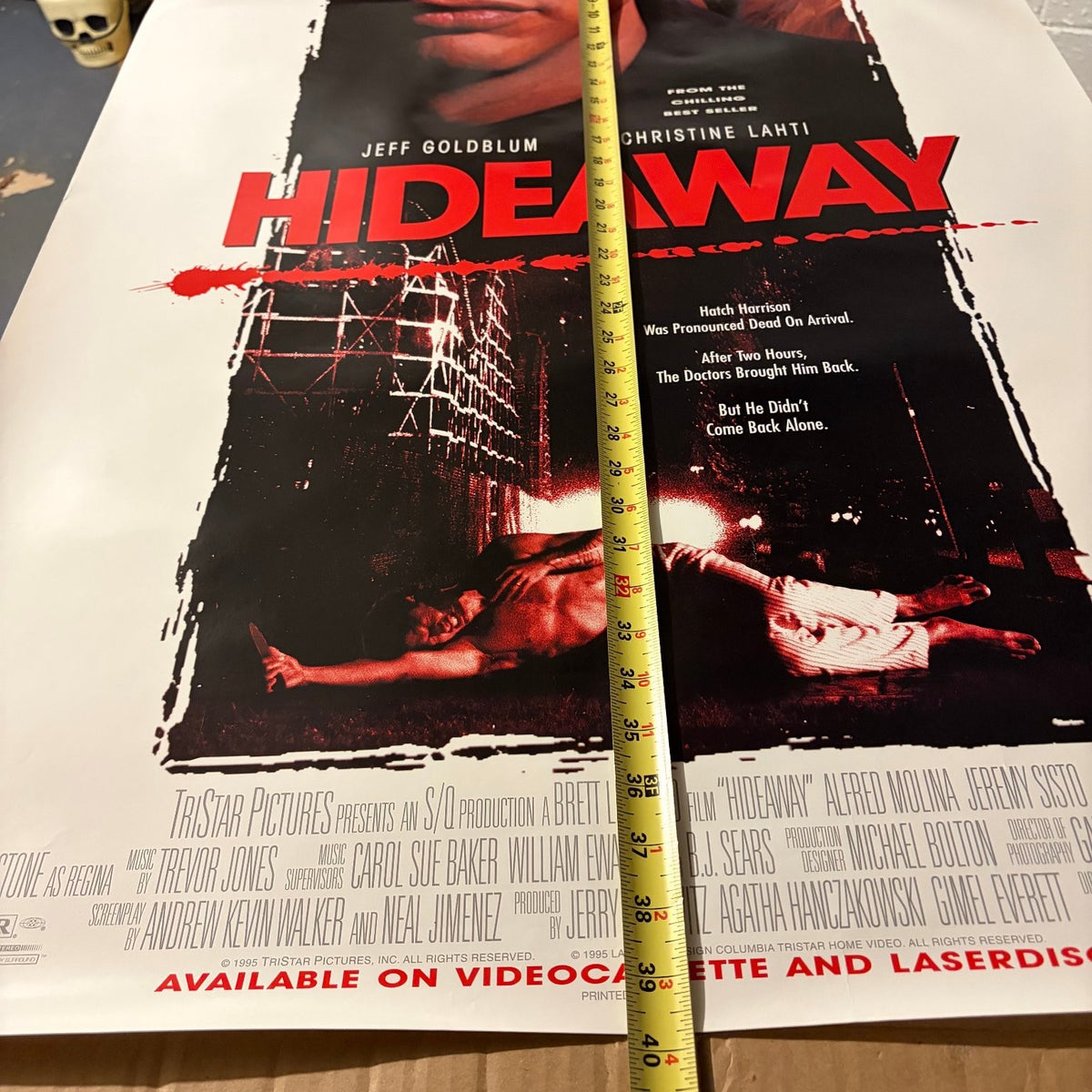 Hideaway 1995 One Sheet Movie Poster Original USA Jeff Goldblum 27"x40"