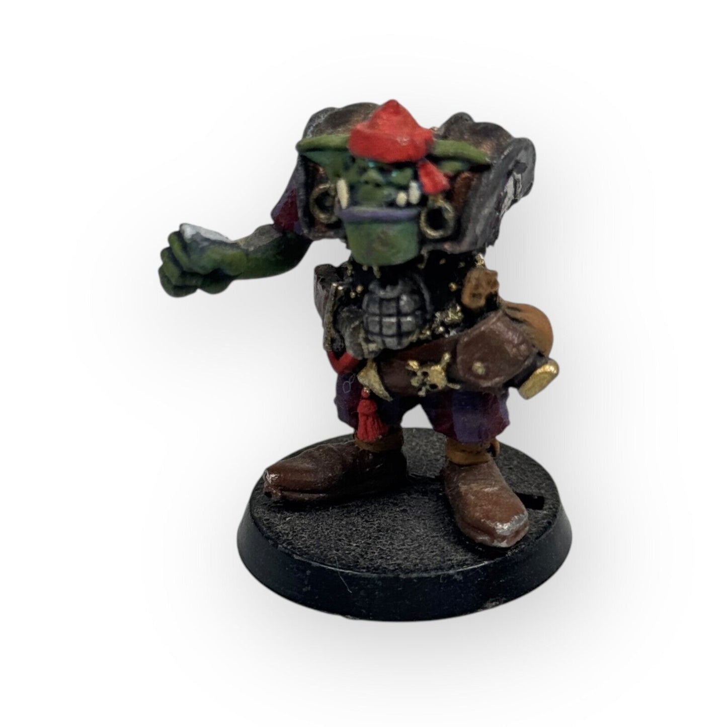 Warhammer 40K Rogue Trader Ork Freebooter Boy 1 Painted Partially Assembled