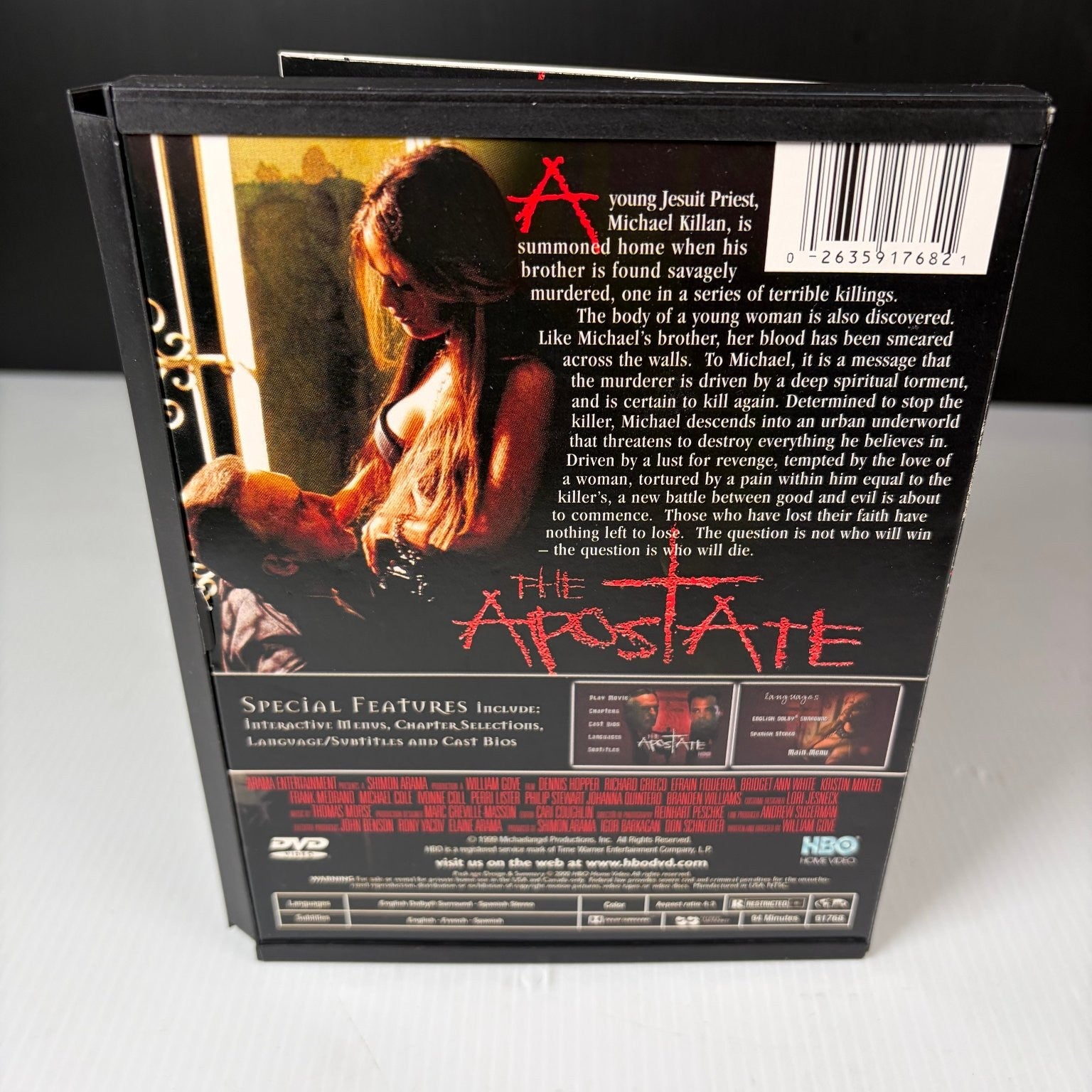 The Apostate DVD 1997 Dennis Hopper Richard Grieco Horror Thriller
