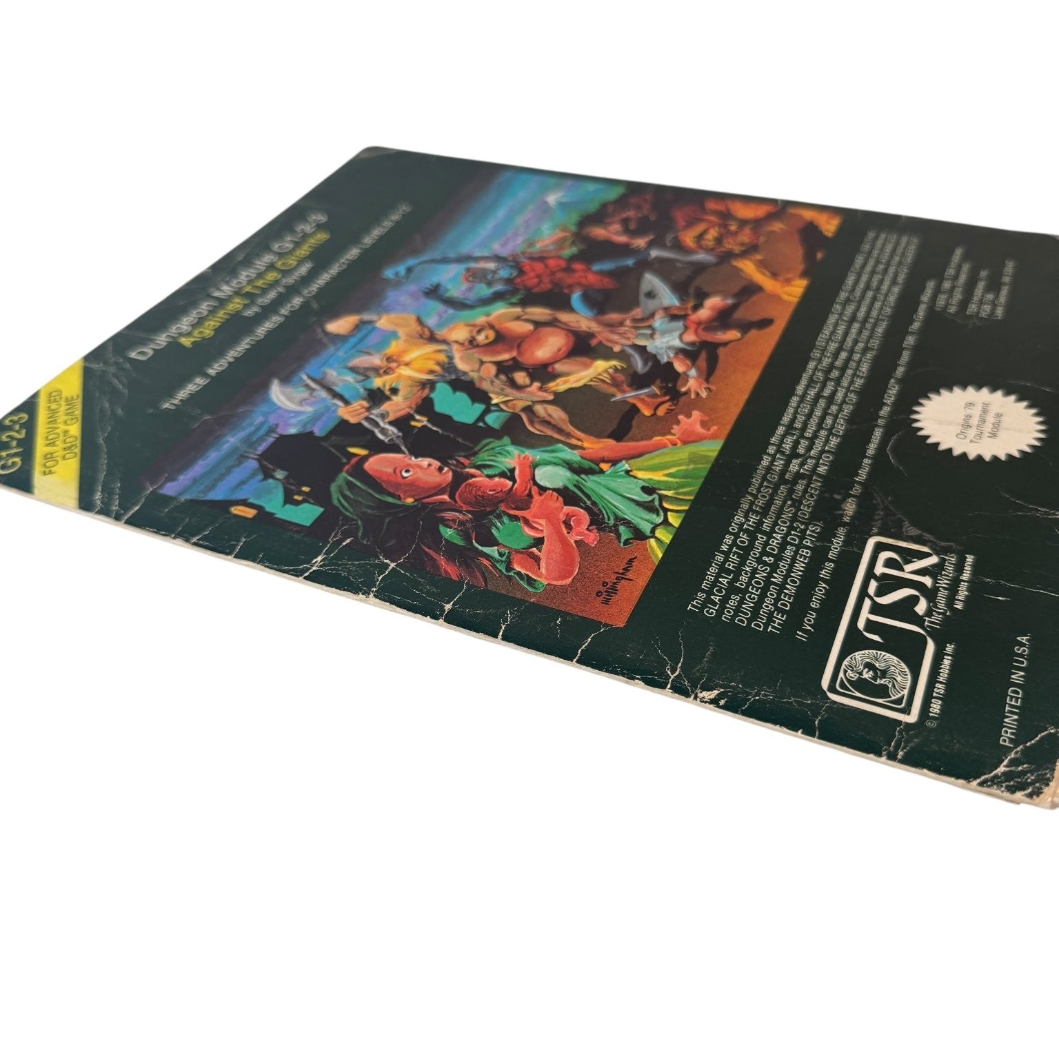 Dungeons & Dragons Against The Giants G1-2-3 Advanced Module 1980 TSR