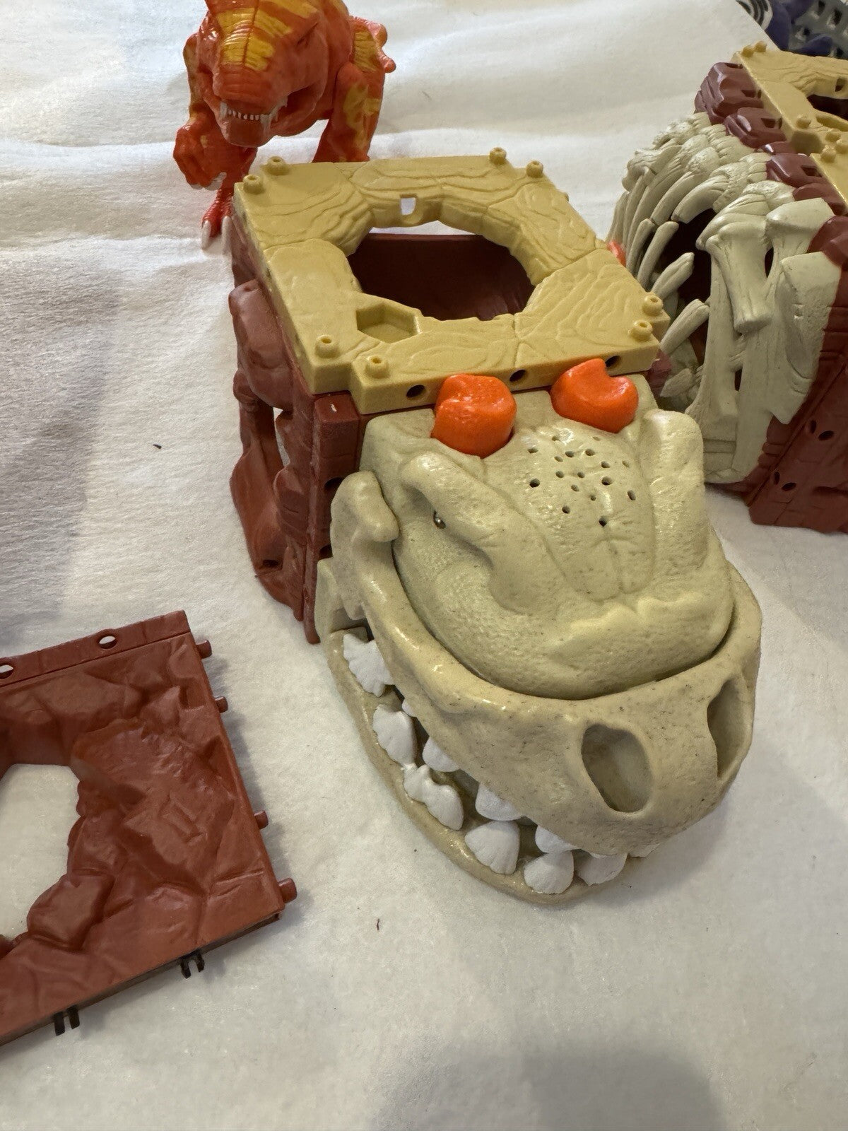 Imaginext T-Rex Mountain H5341 Fisher Price Dinosaur Set AS IS Incomplete Parts