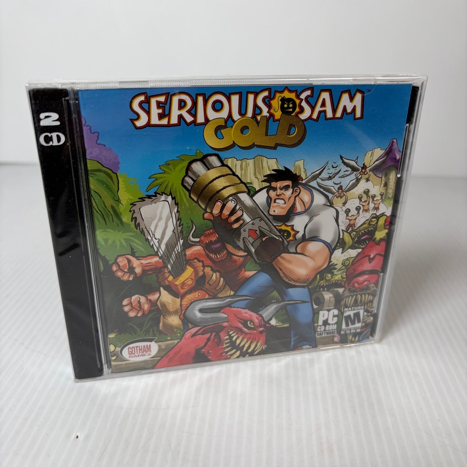 Serious Sam Gold PC CD-ROM Video Game FPS Action Multiplayer Sealed