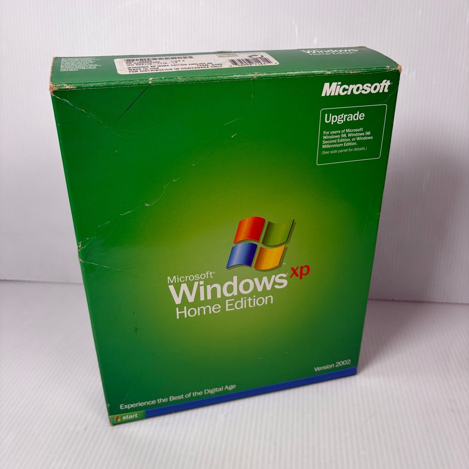 Microsoft Windows XP Home Edition Big Box PC Upgrade Version 2002 Software