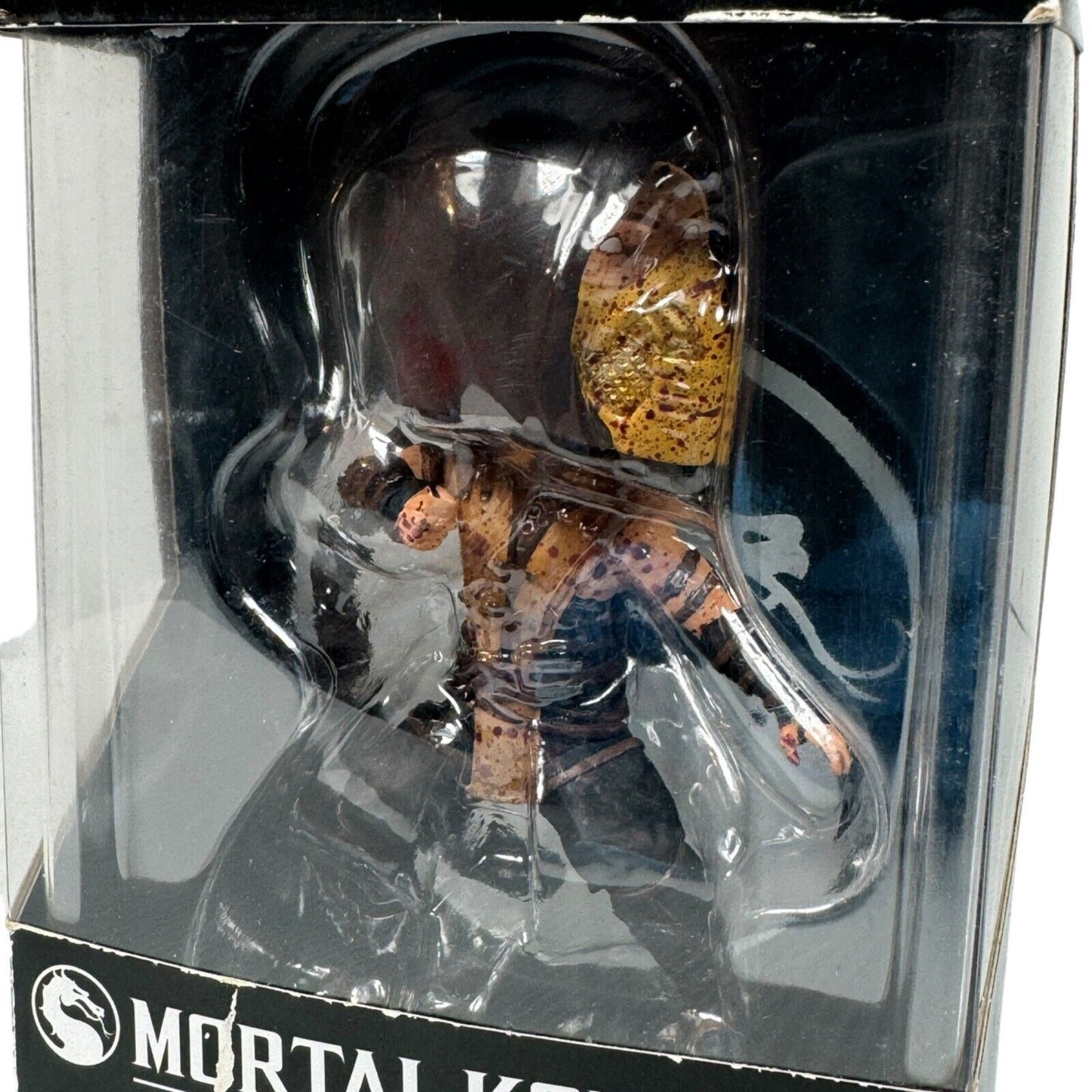 MORTAL KOMBAT X SCORPION Bobblehead Warner Bros Games MEZCO TOYZ New in Worn Box