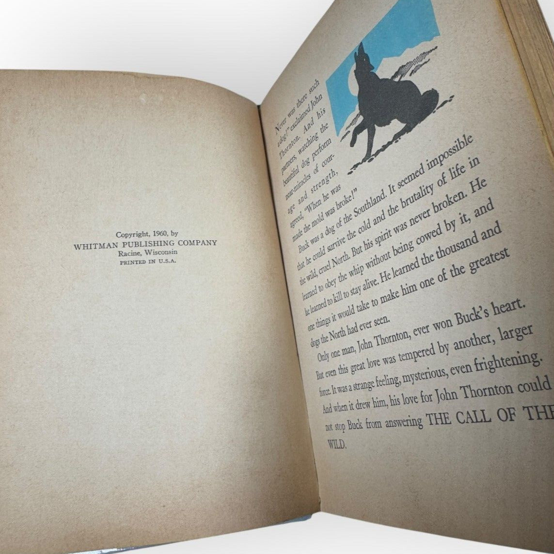 The Call of the Wild by Jack London Hardcover Whitman Classics 1960