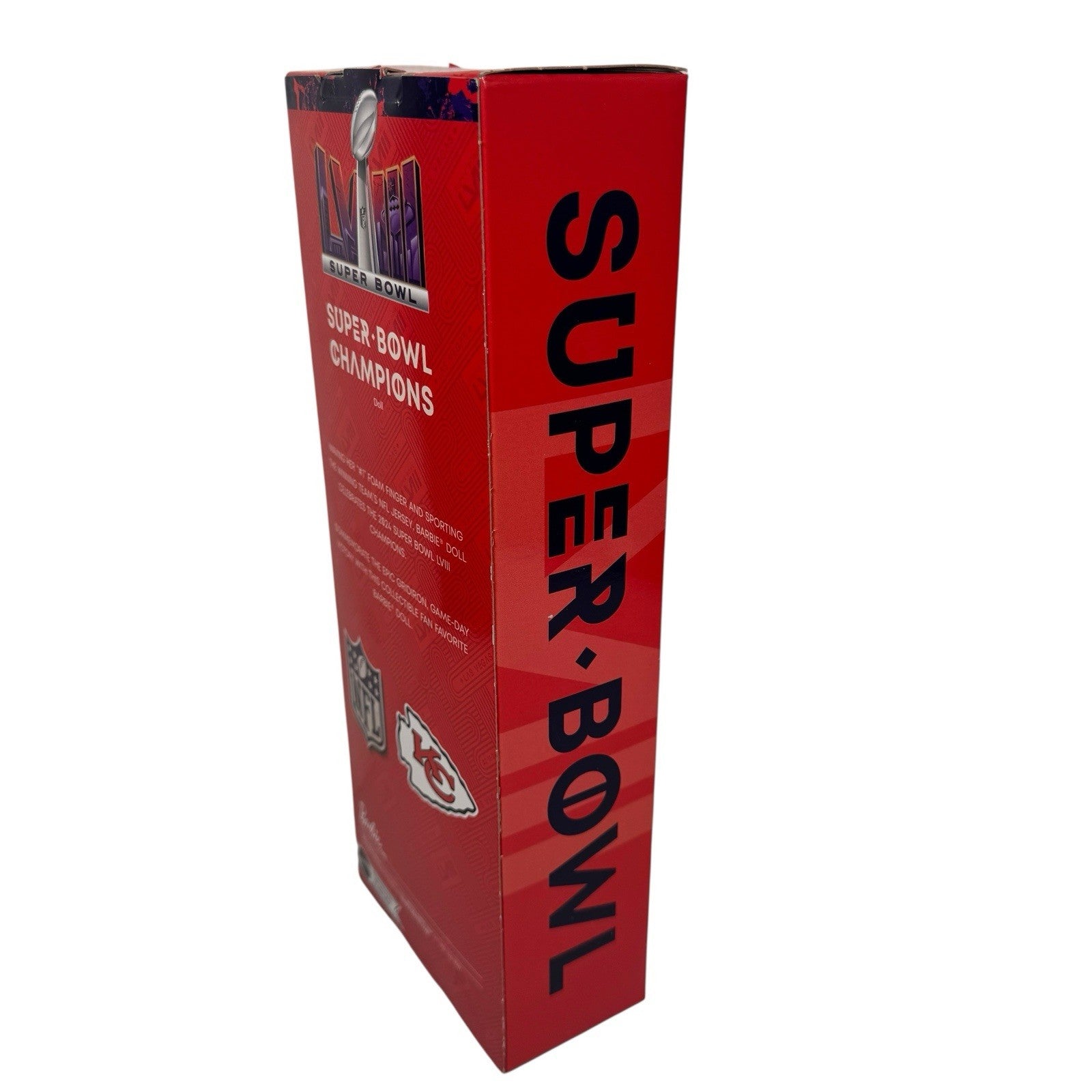 Barbie Signature NFL Kansas City Chiefs Superbowl LVIII Doll 2024 Mattel #HRM76