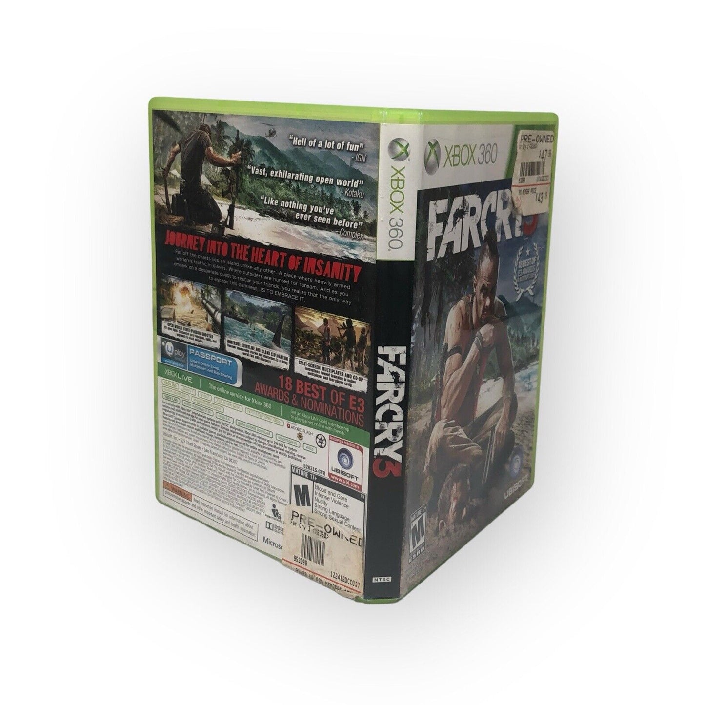 Far Cry 3 Microsoft Xbox 360, 2012 Ubisoft CIB Complete w/ Manual Tested Working