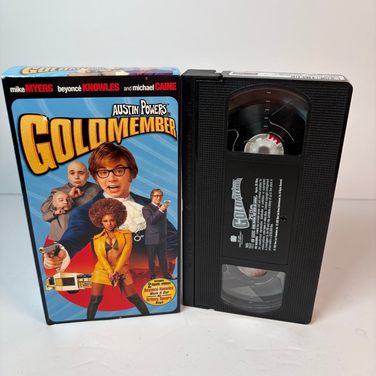 Austin Powers Goldmember VHS 2002 Comedy Sci-Fi New Line Cinema Mike Myers