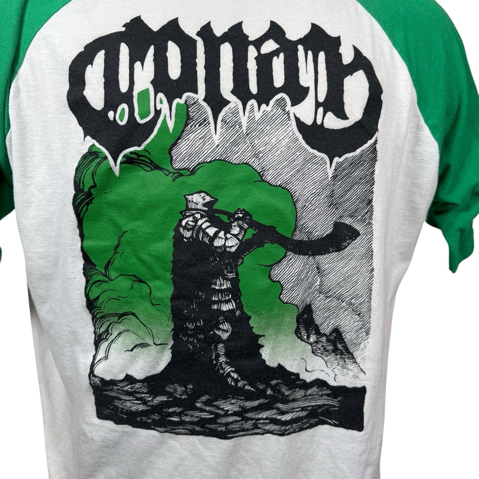 Conan Doom Metal Band Baseball Style Tee Two Tone 2XL