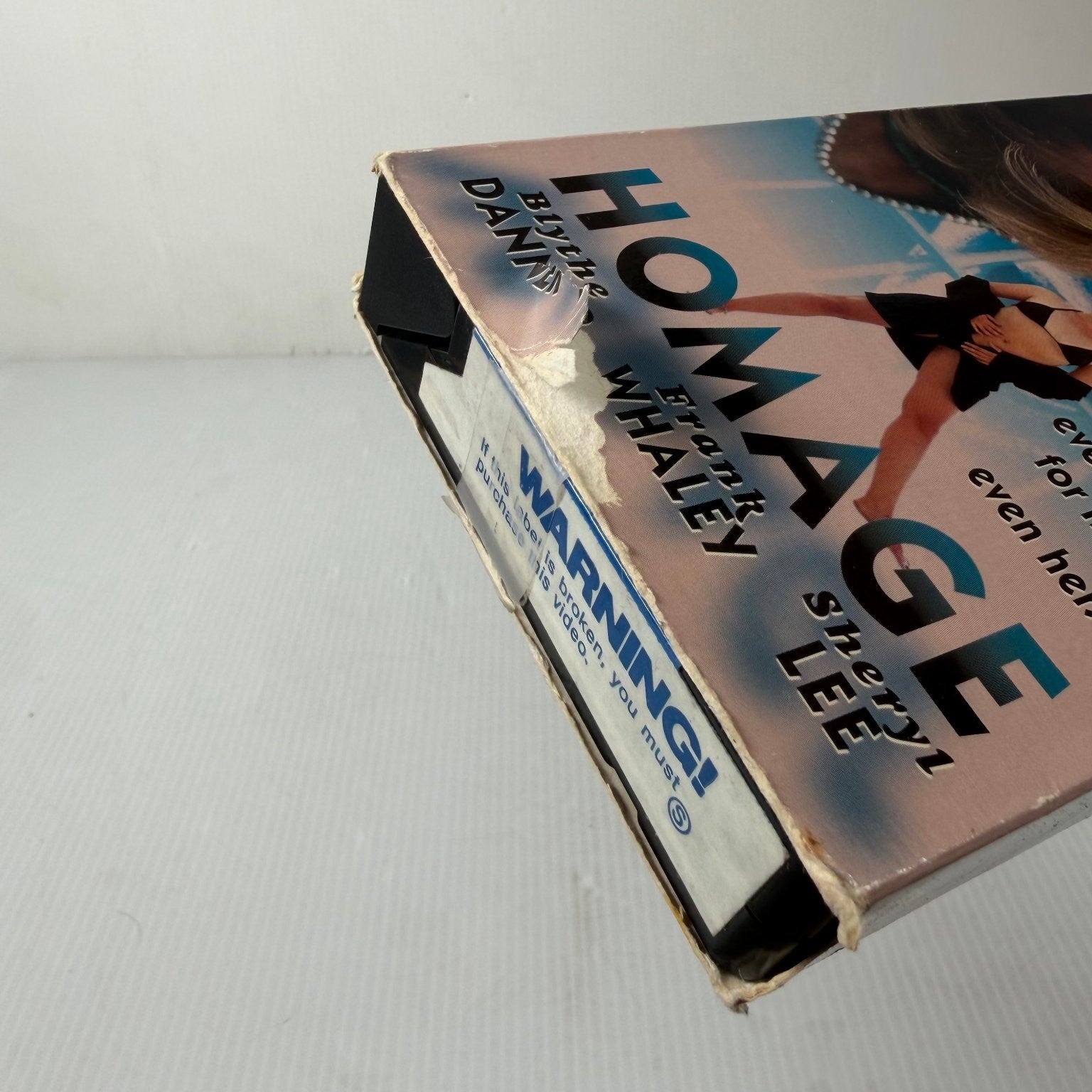 HOMAGE VHS 1996 Thriller Drama Blockbuster Rental Blythe Danner