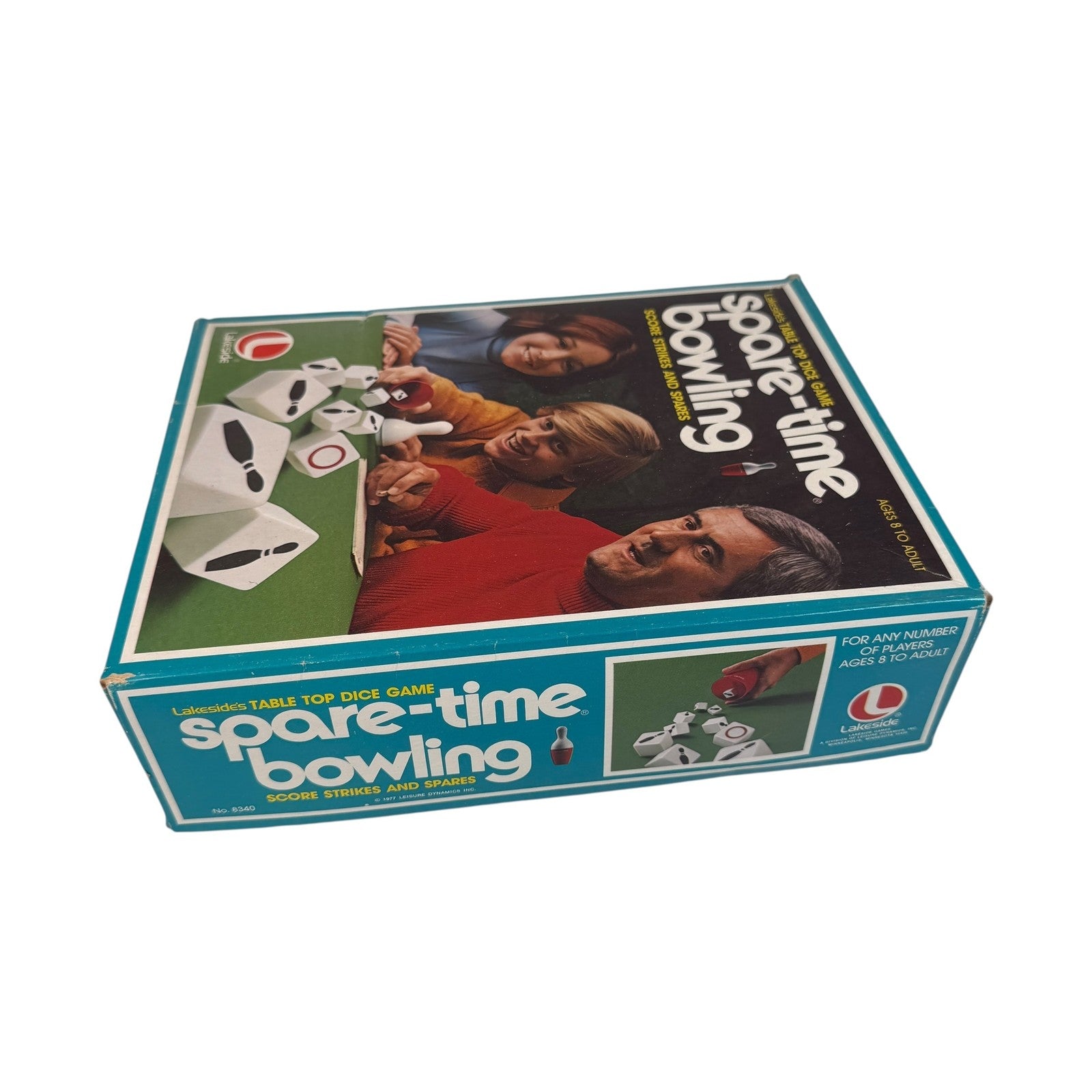 Vintage Lakeside Spare-Time Bowling Tabletop Dice Game Complete Family 1977