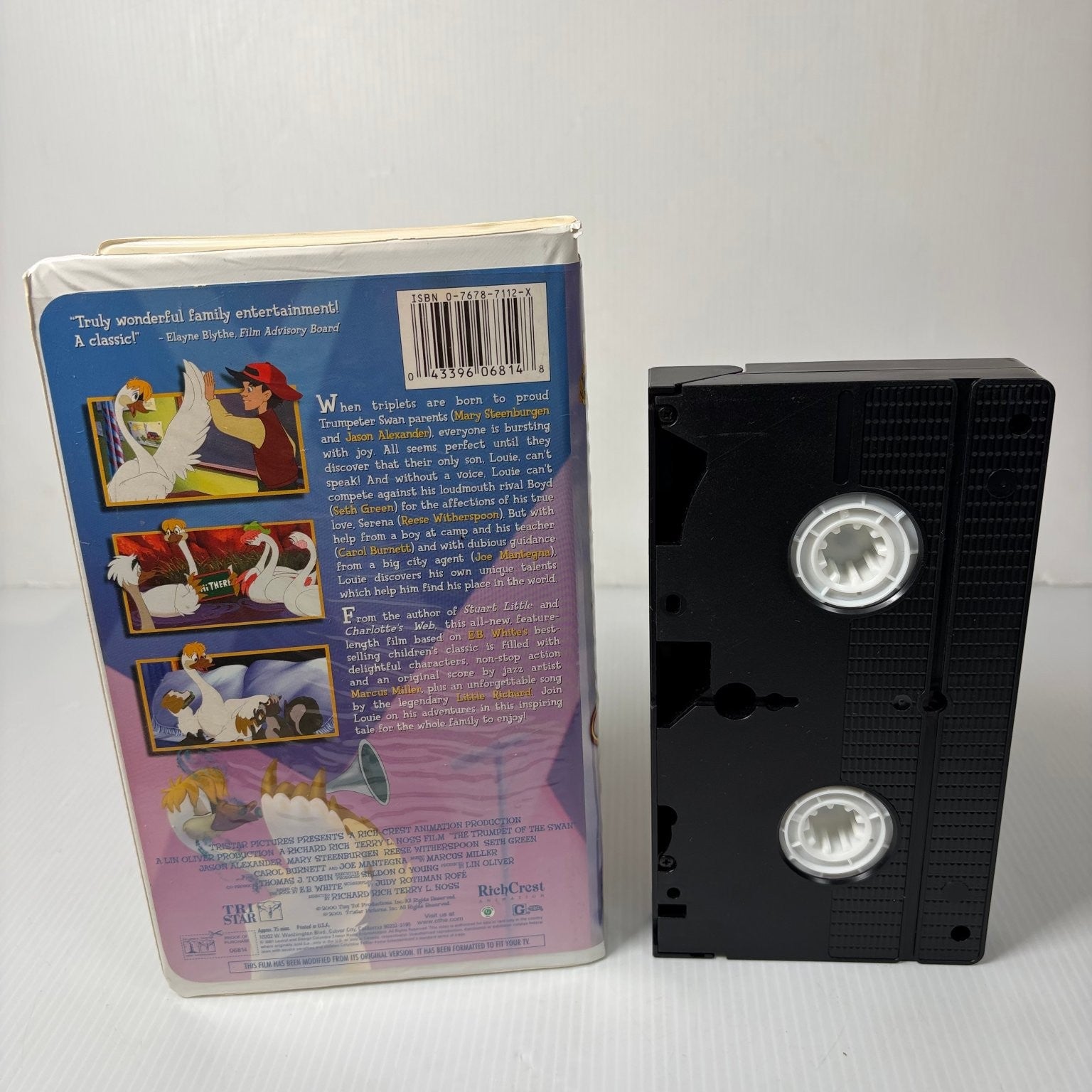 Trumpet of the Swan VHS 2001 Family Animated Columbia TriStar Clamshell