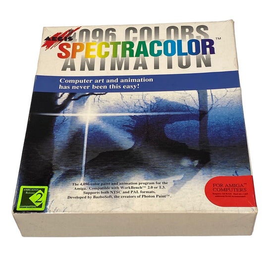 Aegis SpectraColor 4096 Colors VTG Animation Software 1984 Commodore 64 CIB
