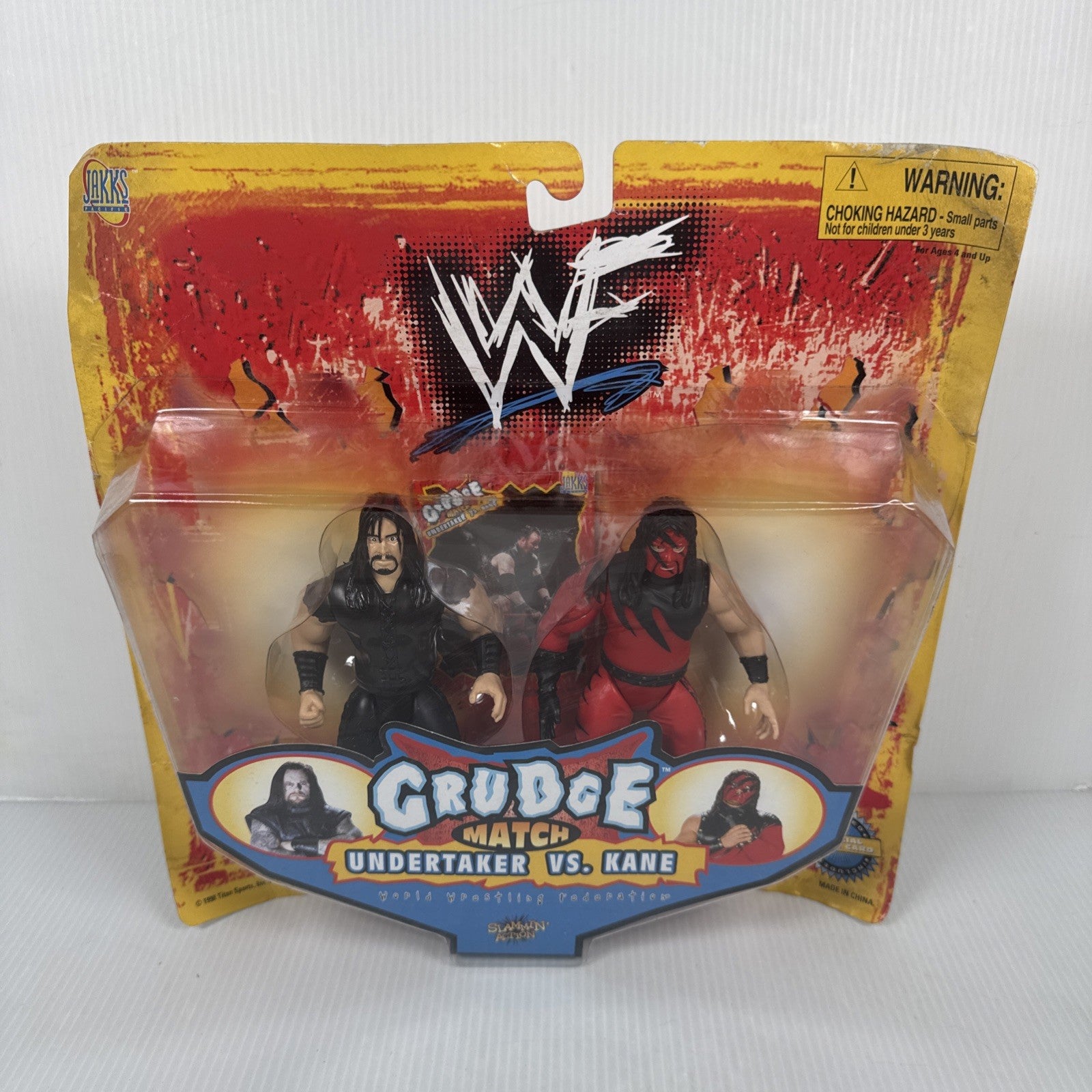 1998 Jakks WWF Grudge Match UNDERTAKER vs KANE action figure 2-PACK
