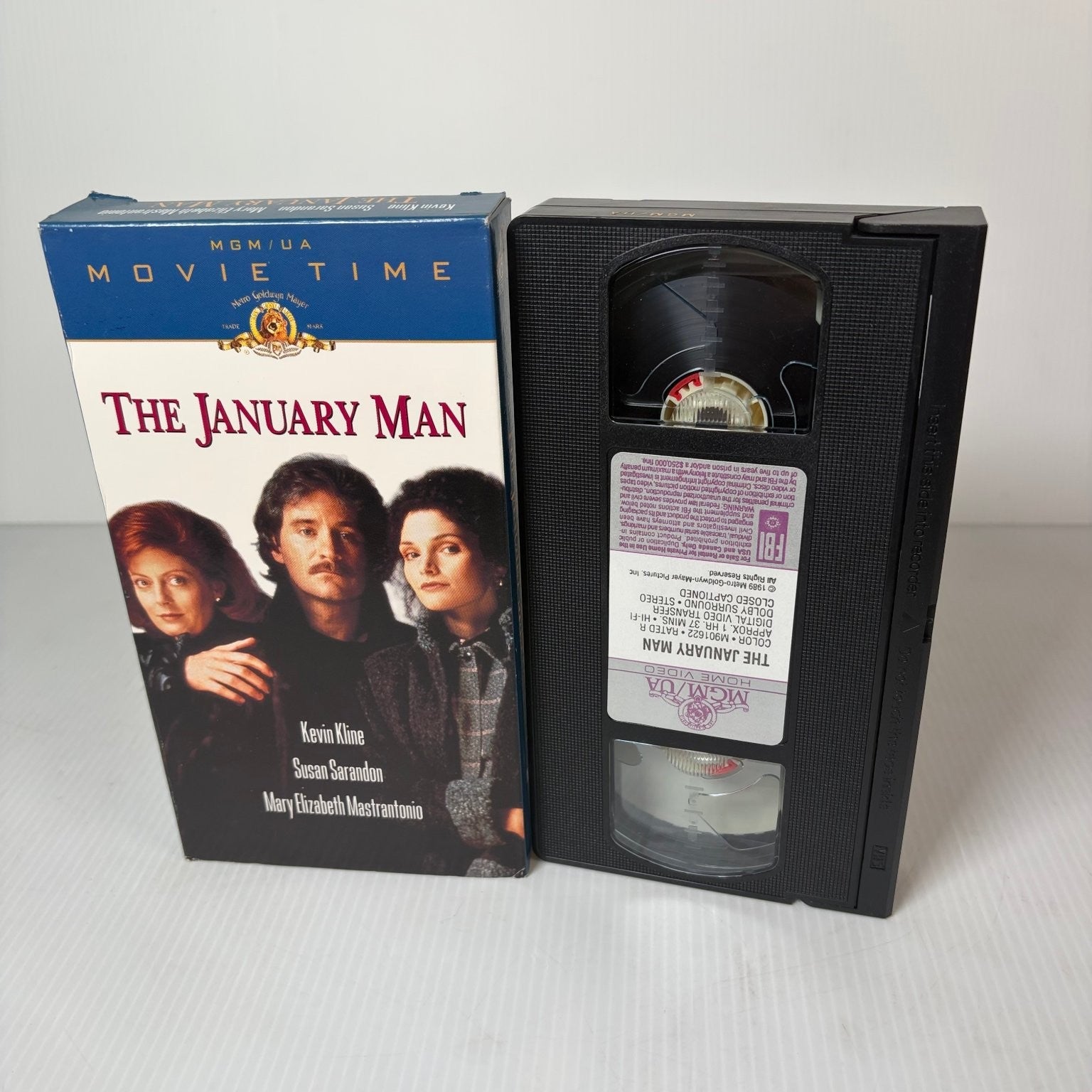 The January Man VHS 1990 Comedy Thriller MGM/UA Movie Time Kevin Kline