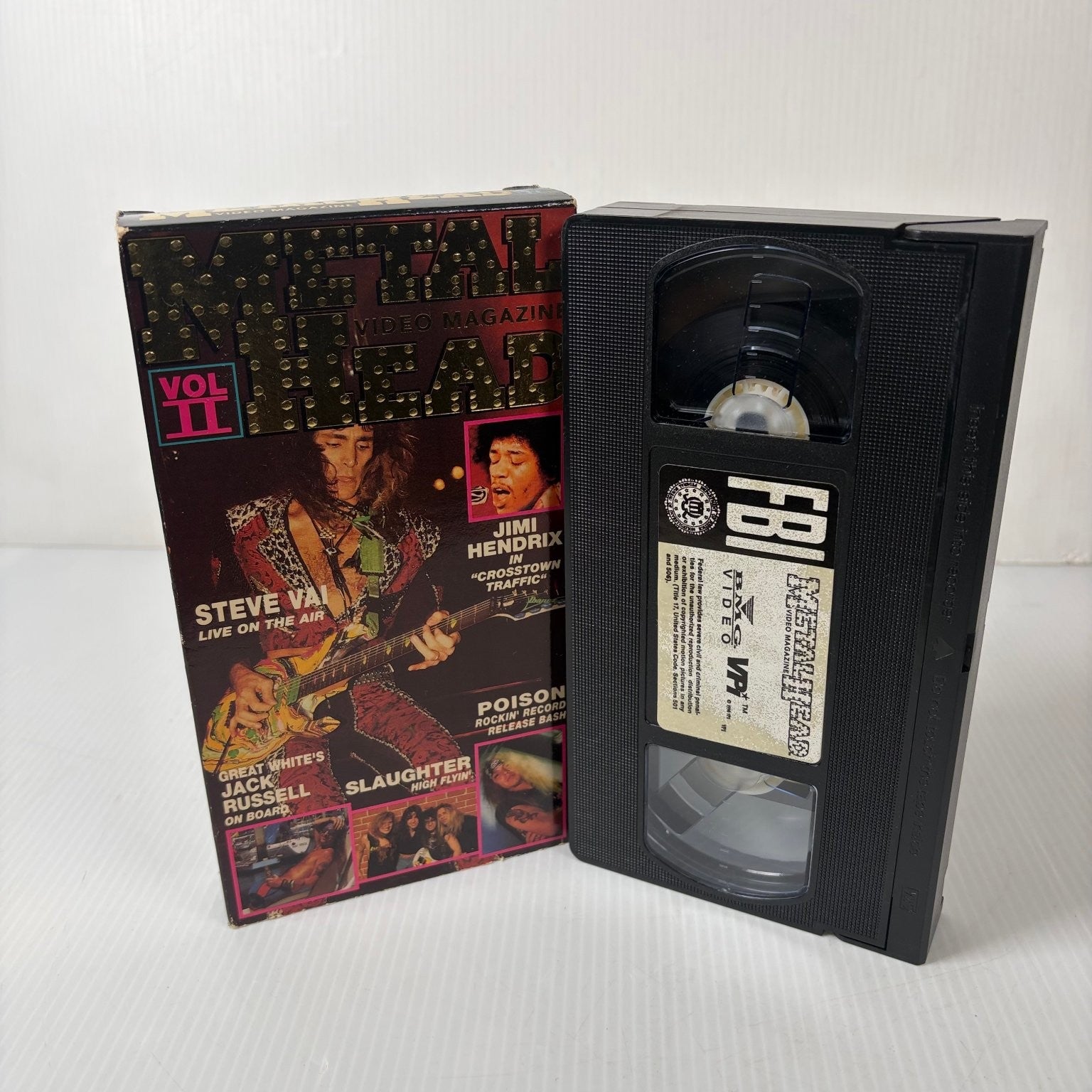 METAL HEAD Video Magazine Vol II VHS 1989 Heavy Metal BMG VPI