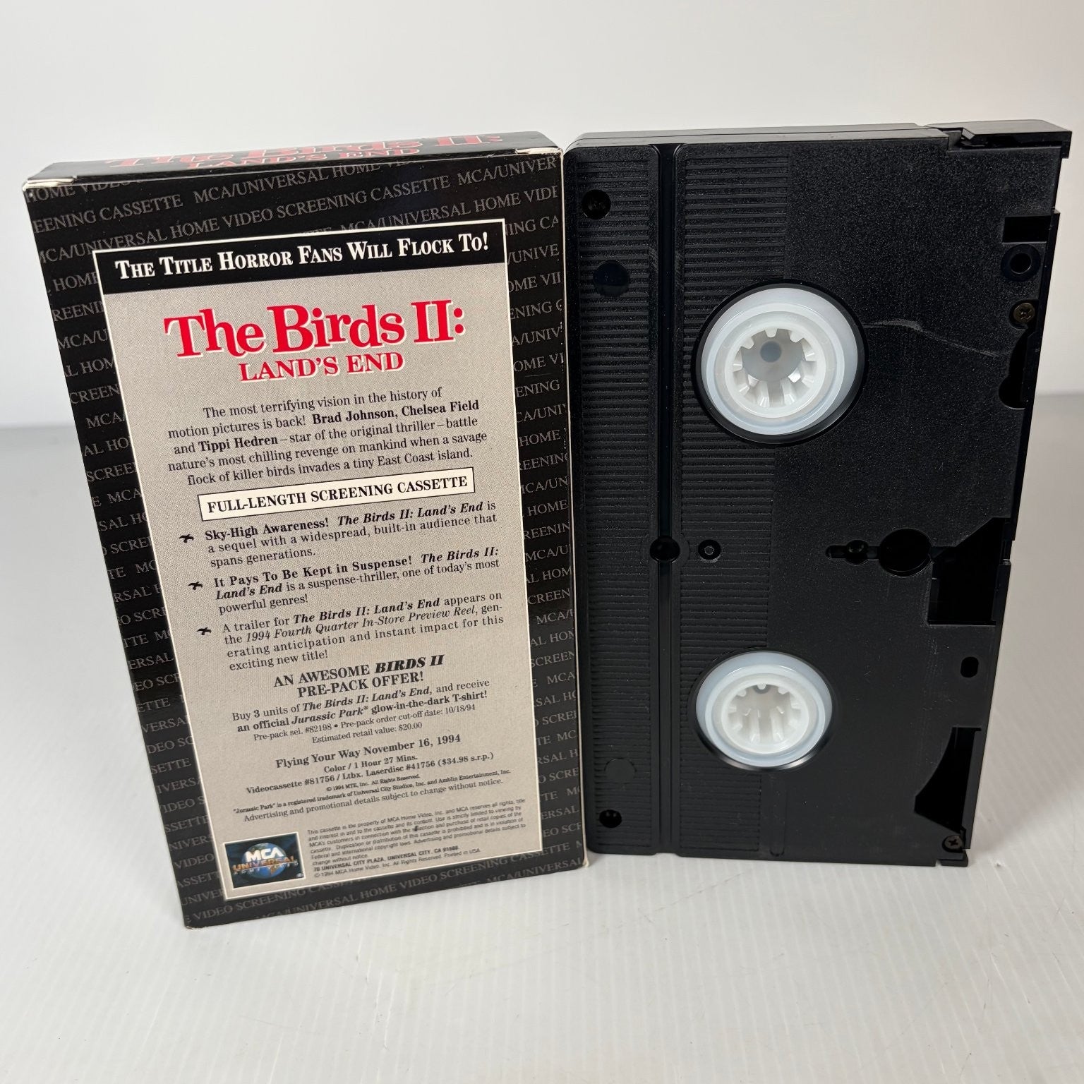 The Birds II: Land's End VHS 1994 Horror Screening Cassette MCA Universal