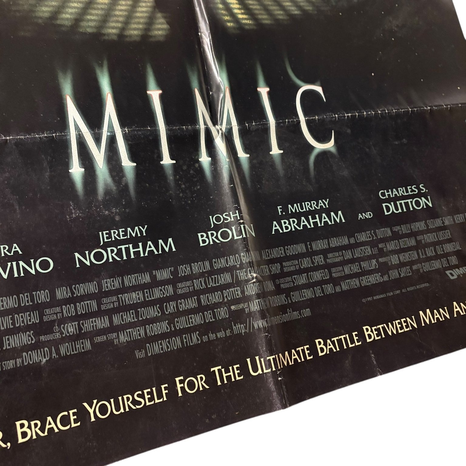 Mimic 1997 One Sheet Horror Monster Poster Josh Brolin Jeremy Northam 27"x40"