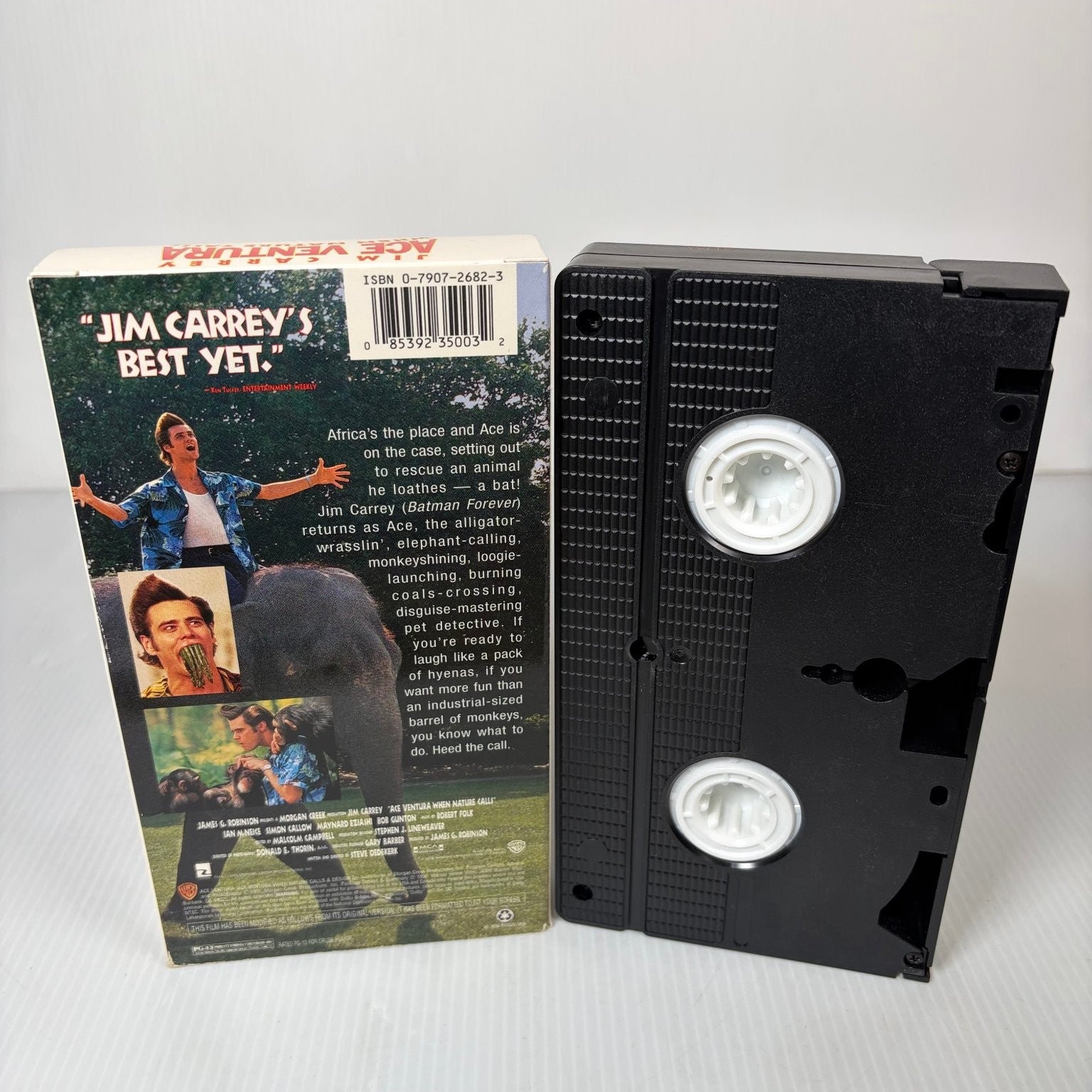 Ace Ventura When Nature Calls VHS 1995 Comedy Jim Carrey Warner Bros.