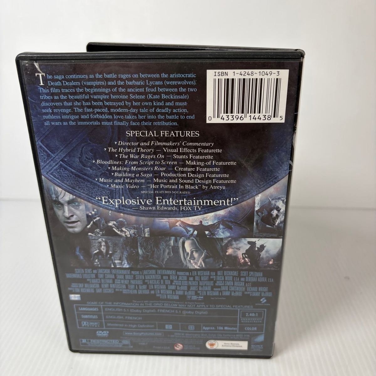 Underworld Evolution DVD 2006 Special Edition Kate Beckinsale Len Wiseman