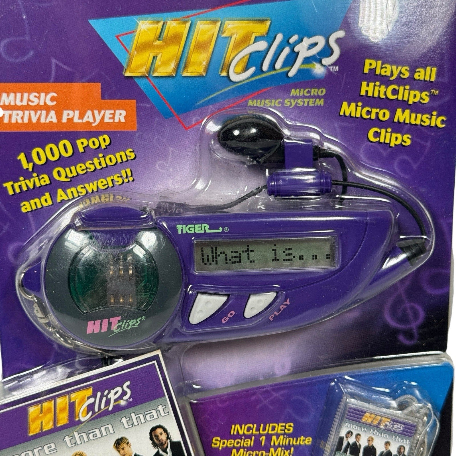 Music Trivia Player Hit Clips BACKSTREET BOYS More Than That MICRO MIX New Tiger