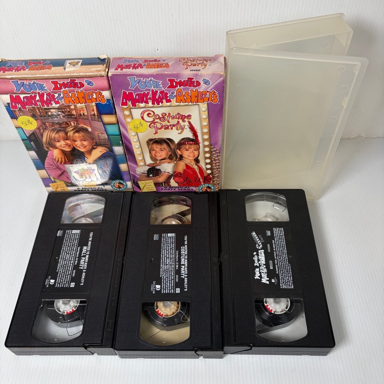 Mary-Kate & Ashley Olsen VHS Lot 10 Movies Kids Family Comedy Dualstar Video