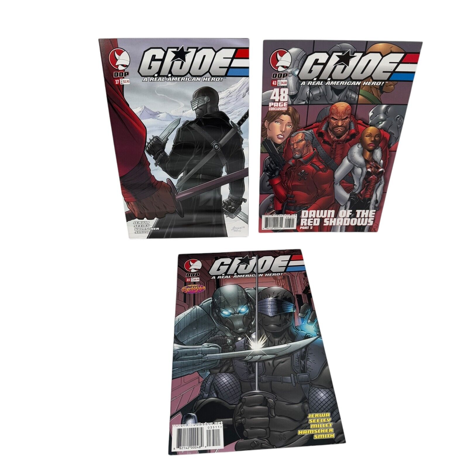 DDP Comics G.I. Joe Reloaded & ARAH Lot of 9 Comics #2-6 & #8, ARAH #27 #35 #43