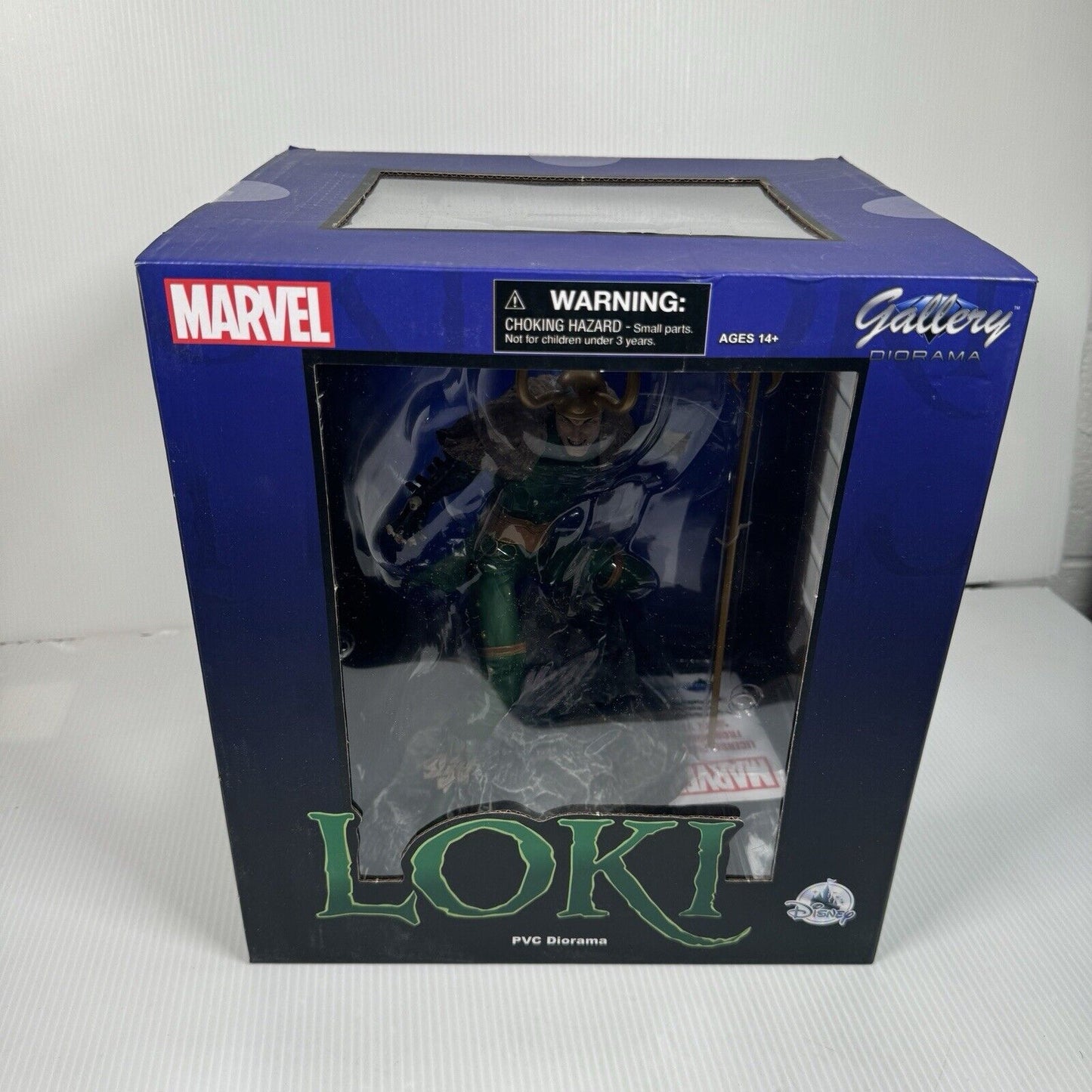 MARVEL GALLERY LOKI 10" PVC DIORAMA TOY FIGURE STATUE DIAMOND SELECT AVENGERS