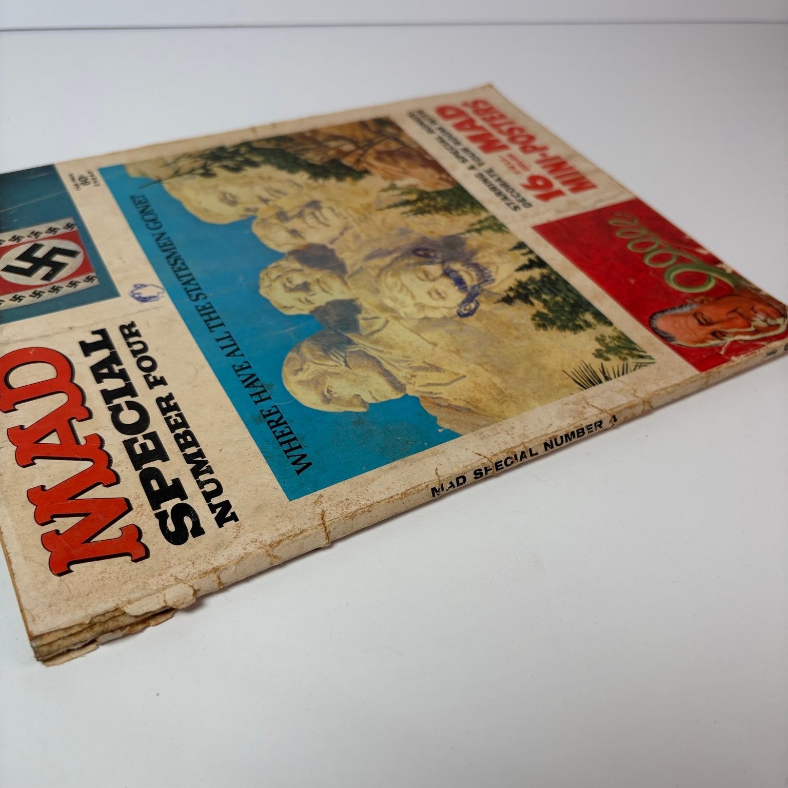 Vintage 1968 MAD Magazine Special Number 4 Mount Rushmore Mini-Posters Satire