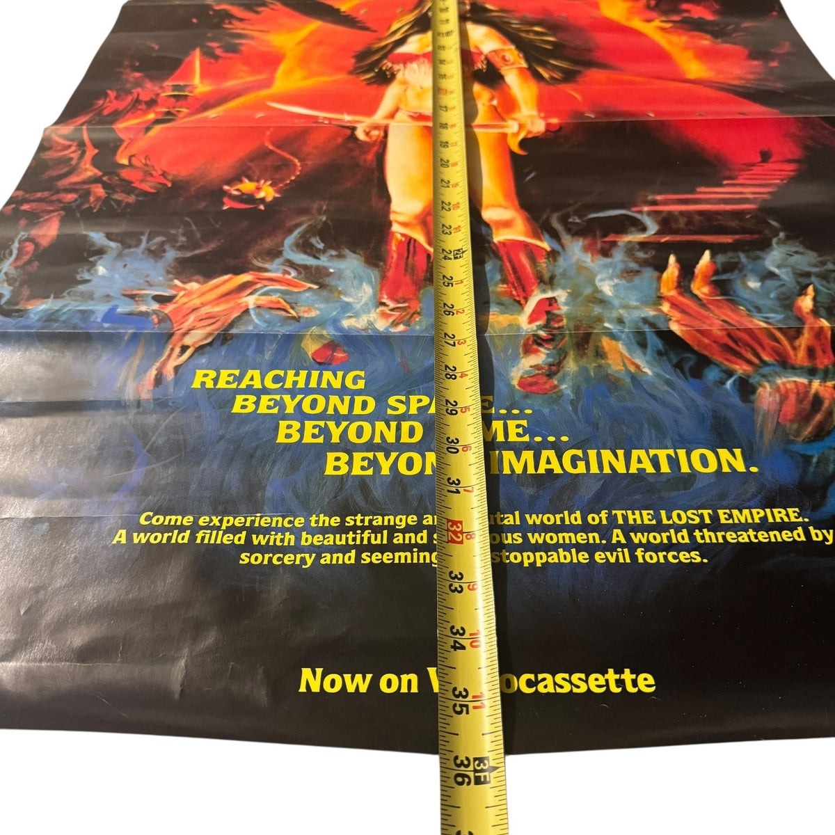 The Lost Empire 1985 Original US Video Store Poster Lightning Video Fantasy