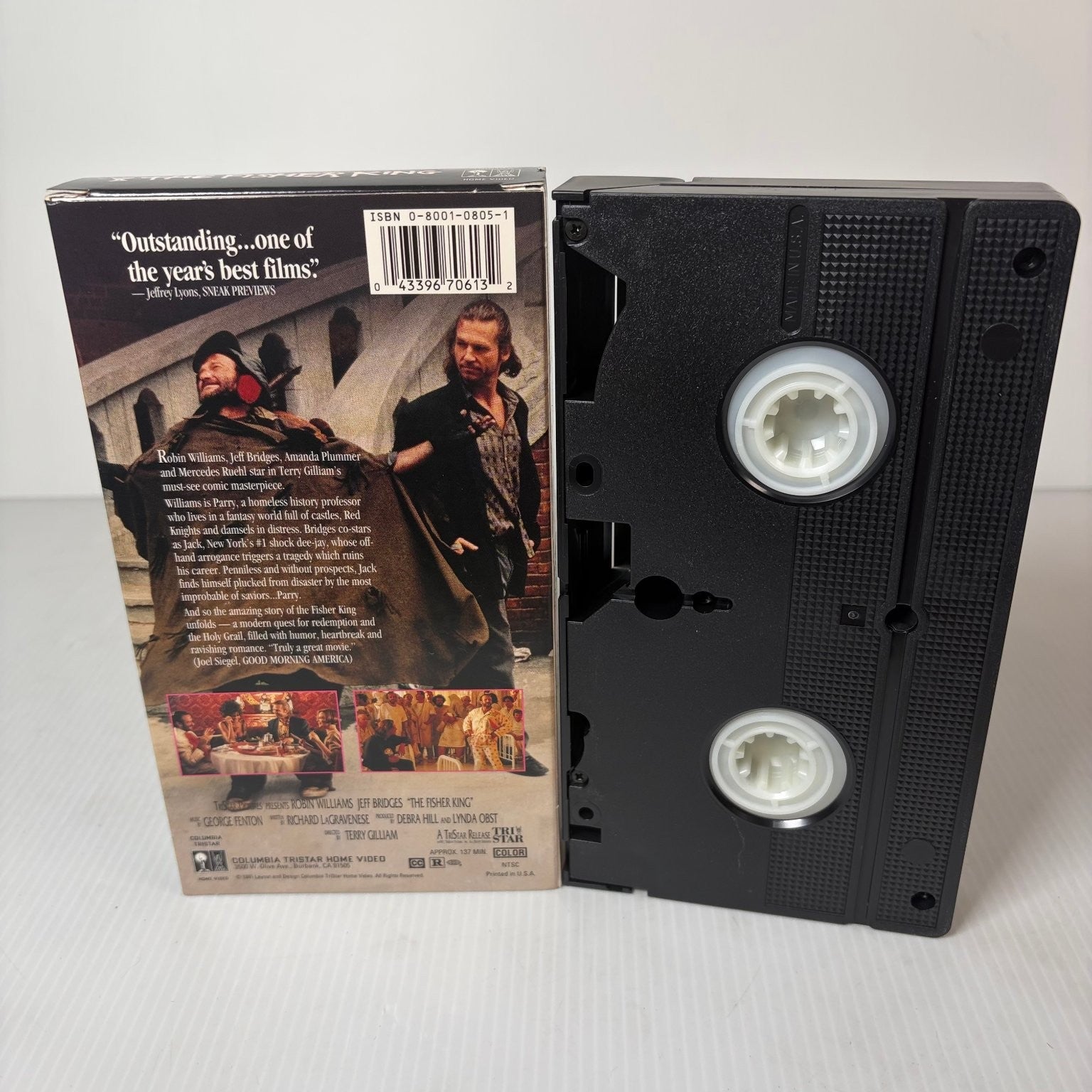 The Fisher King VHS 1991 Comedy Drama Robin Williams Jeff Bridges Columbia
