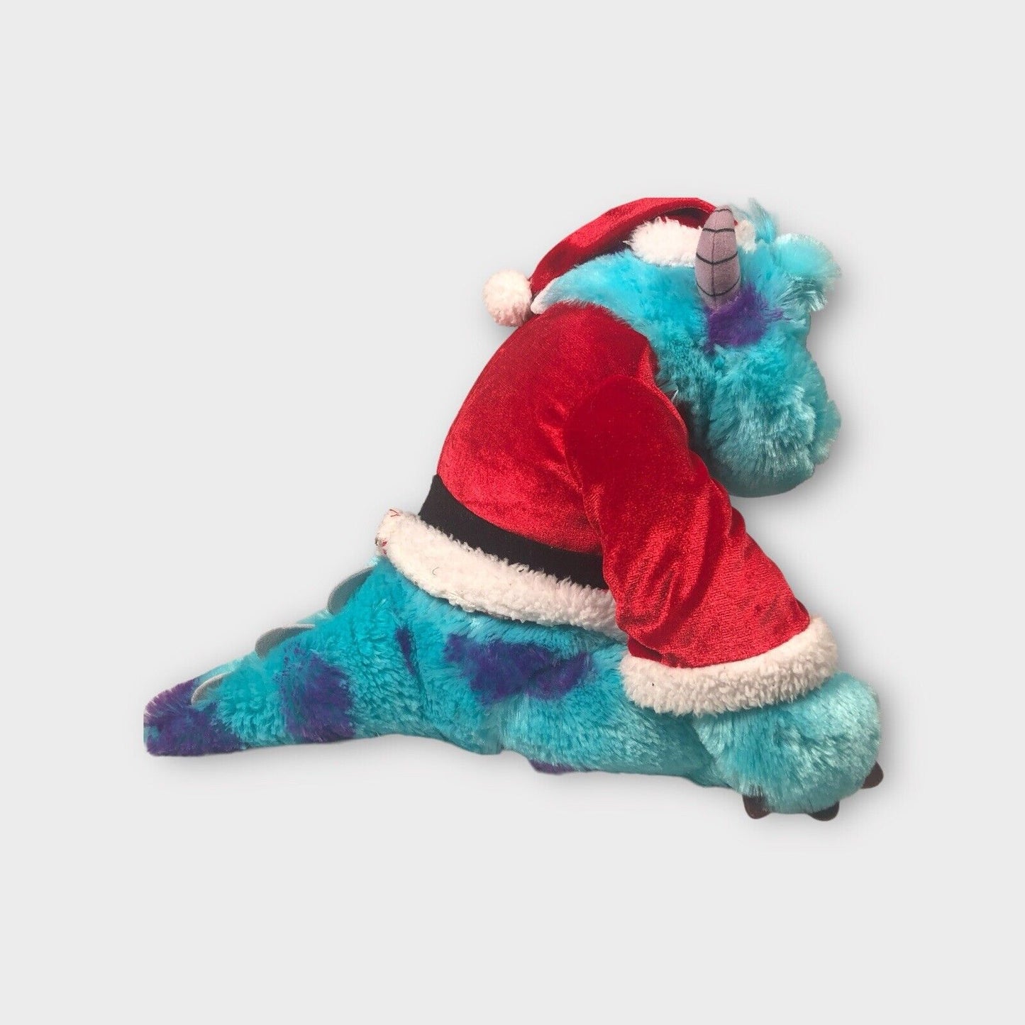 Disney Store Monsters Inc. SULLY James P Sullivan Christmas Santa plush Stuffy