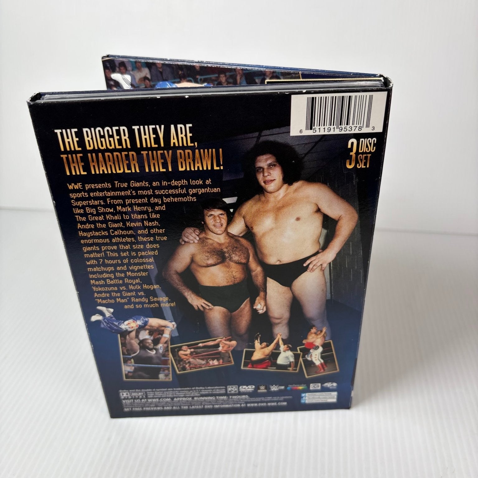 WWE True Giants DVD 2014 3-Disc Set Andre the Giant Big Show Randy Savage
