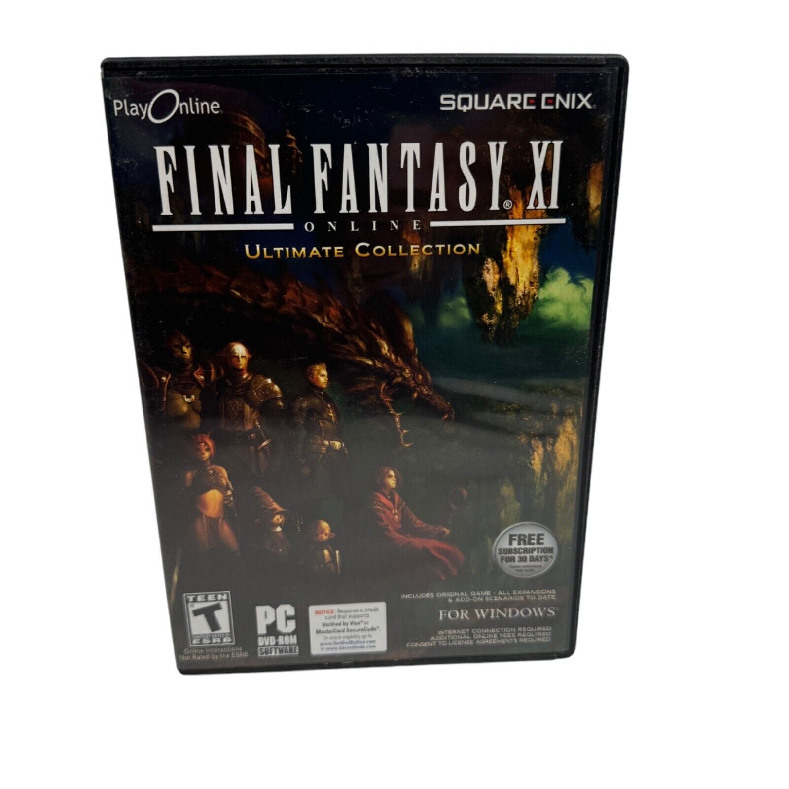 Final Fantasy XI Online: Ultimate Collection (PC, 2009) Complete