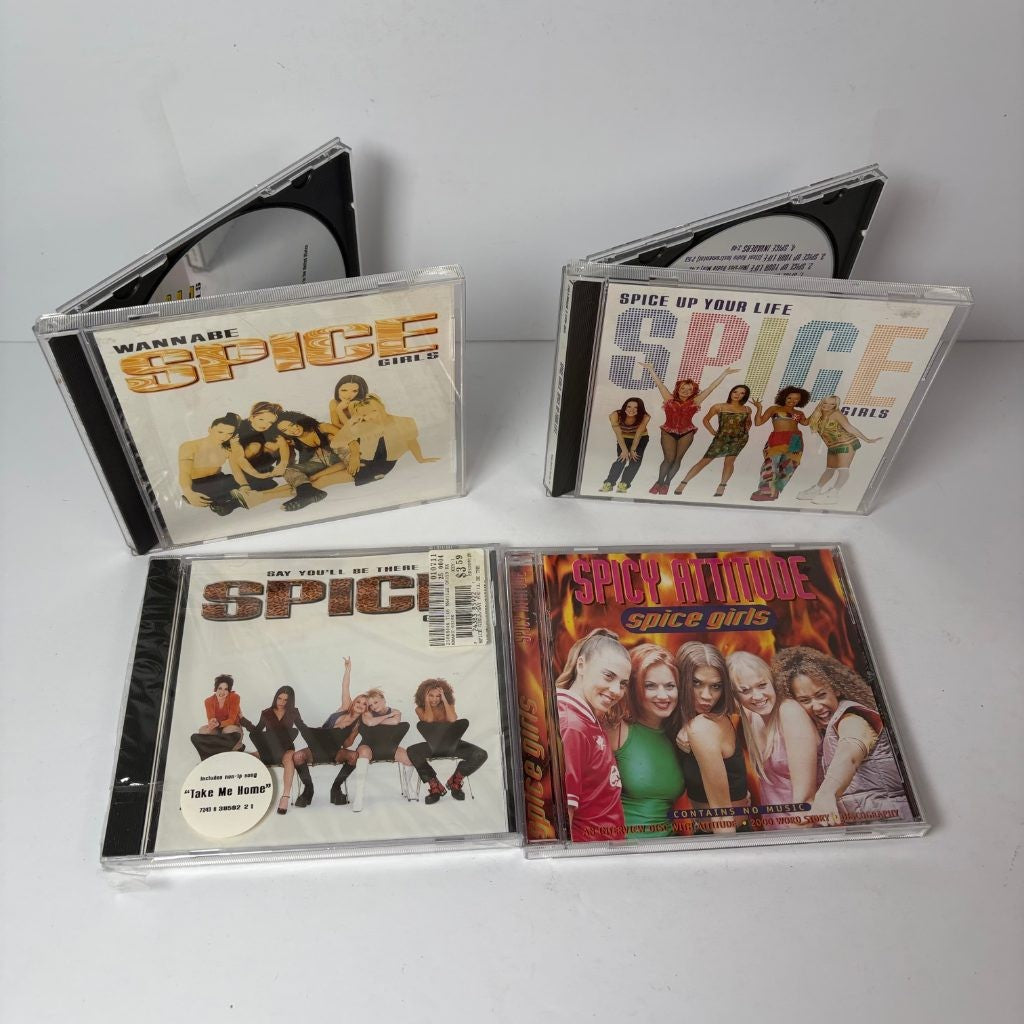 Spice Girls CD Single Lot x4 Wannabe Say You'll Be There Spice Up Your Life
