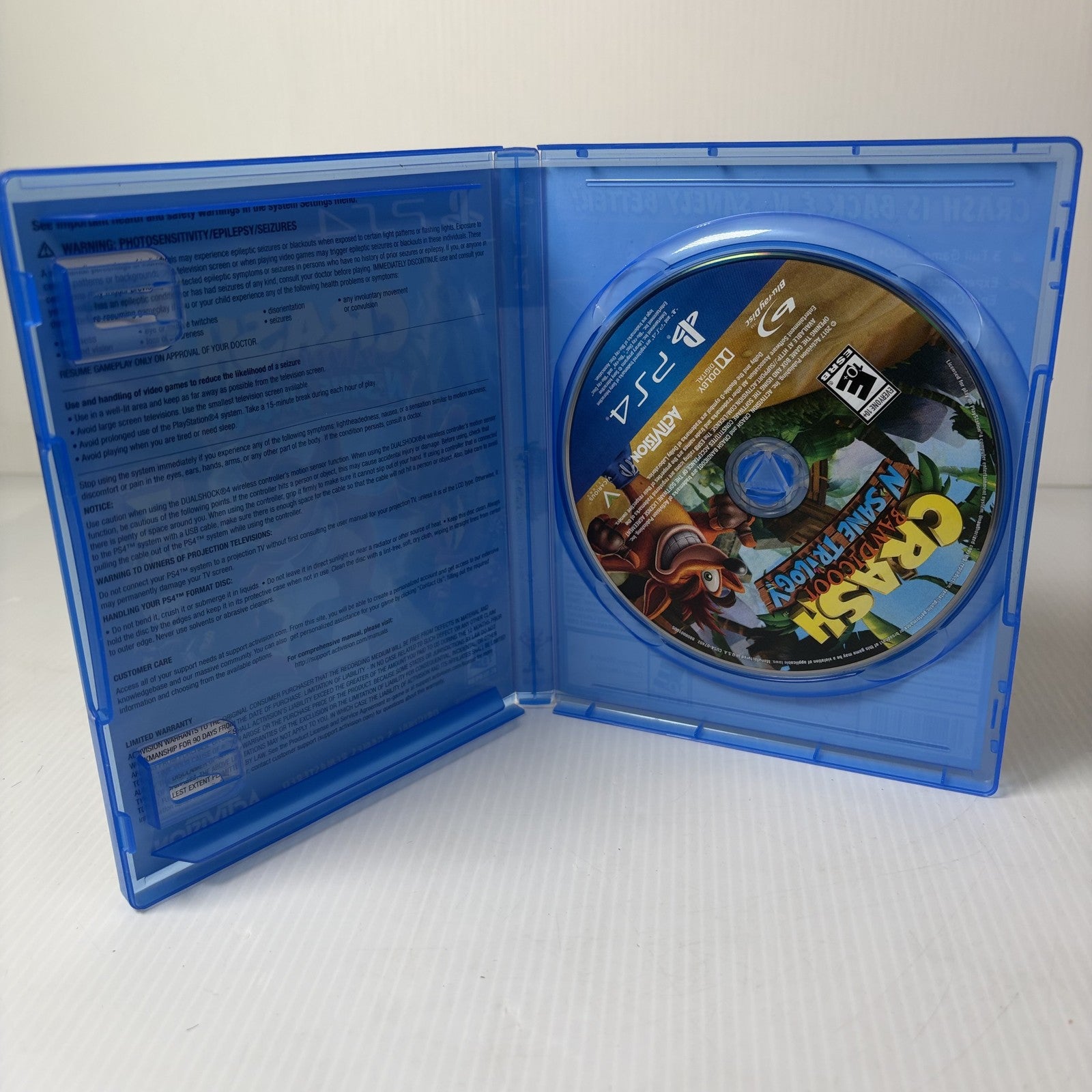 Crash Bandicoot N Sane Trilogy PS4 PlayStation 4 Game Activision