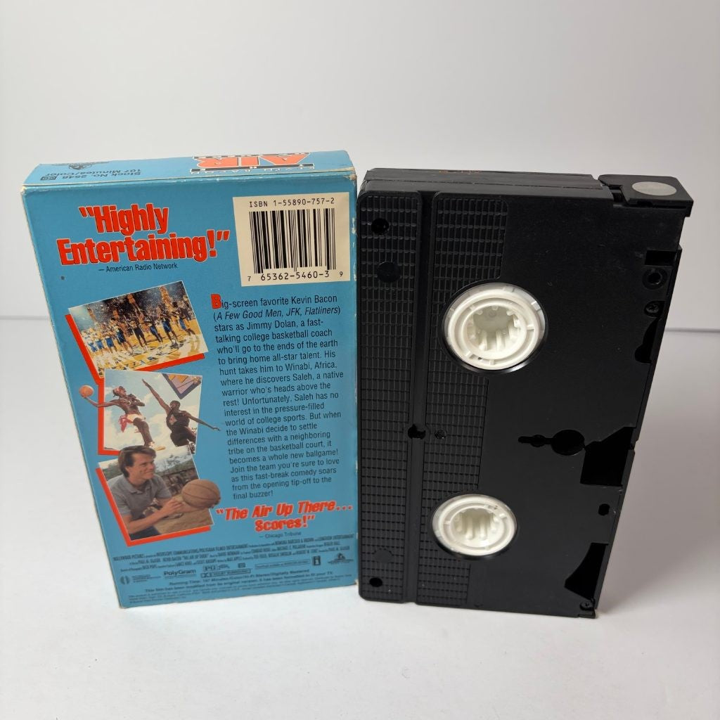 The Air Up There VHS Kevin Bacon 1994 Hollywood Pictures Basketball Comedy