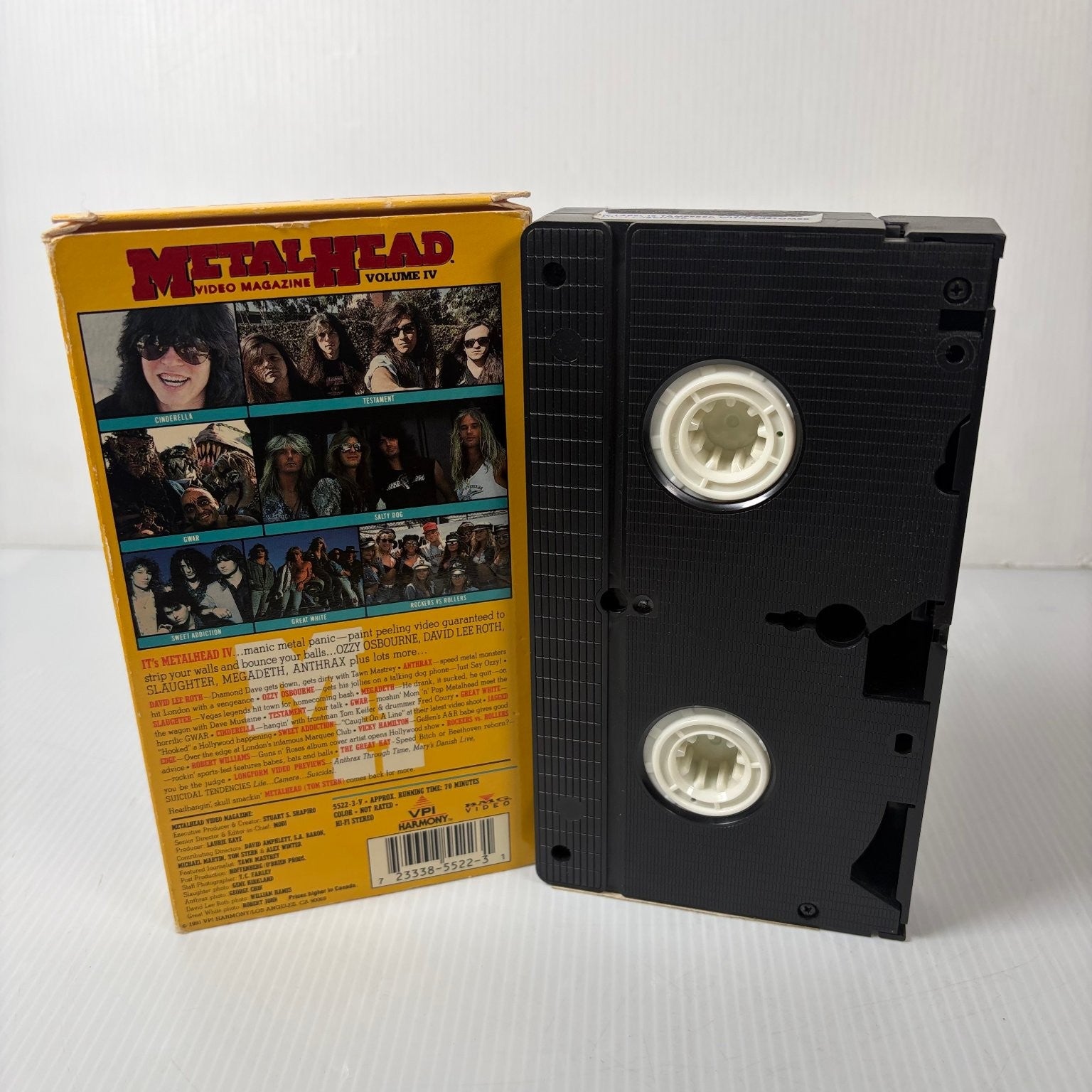 Metal Head Video Magazine Vol. IV VHS 1990 Heavy Metal BMG Video