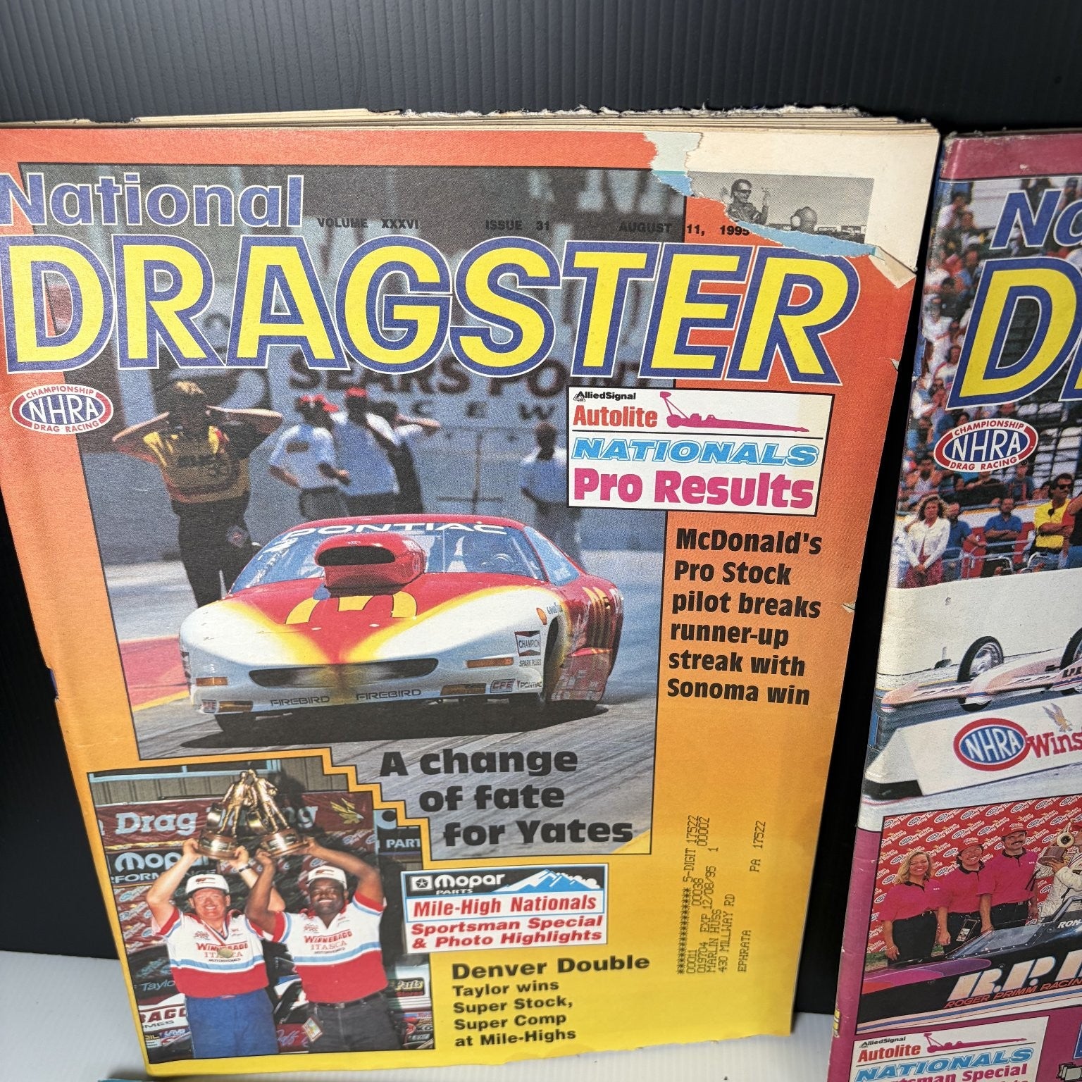 Lot of 20 National Dragster Magazine May - July 1995 NHRA Racing