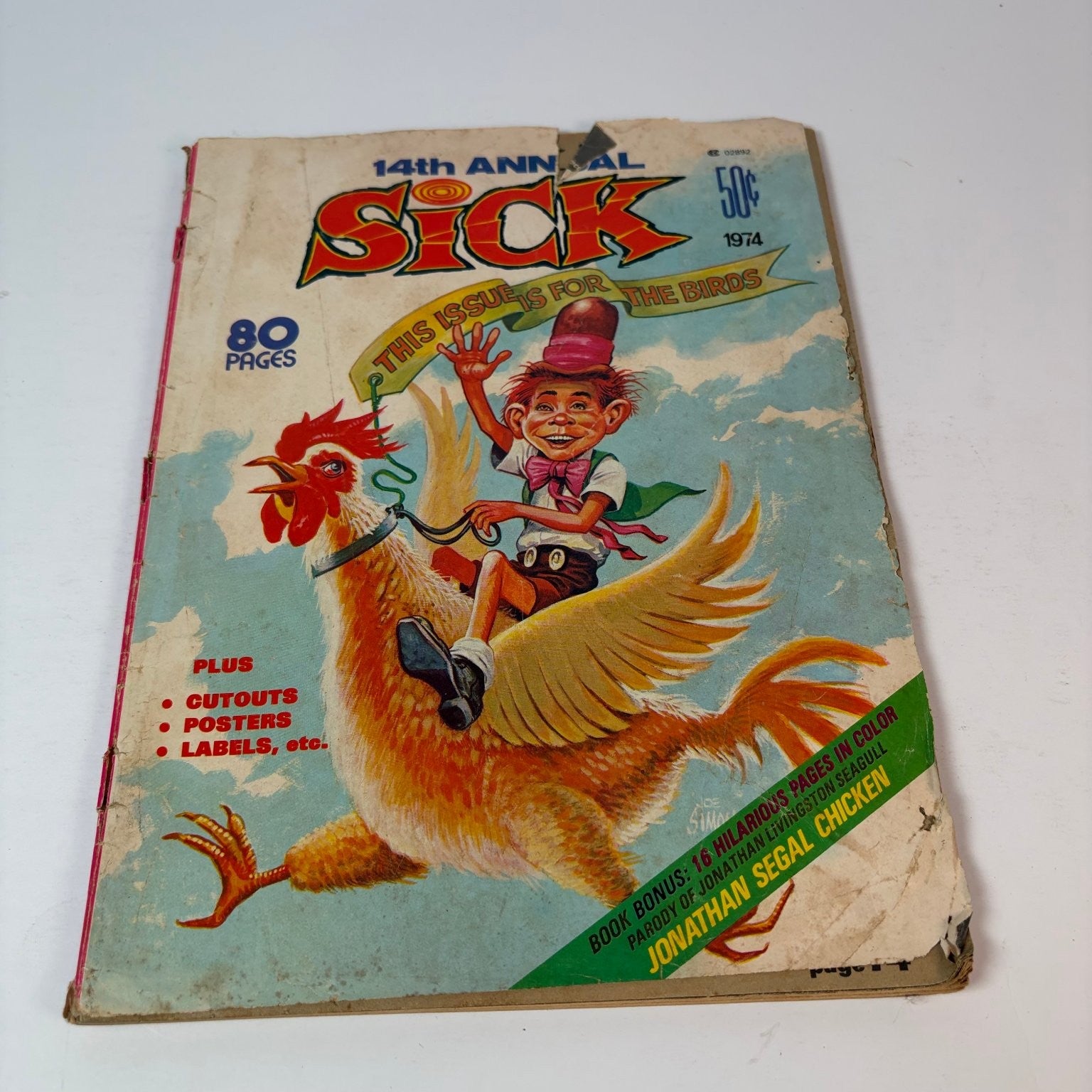 Sick Magazine 1974 14th Annual Jonathan Segal Chicken Humor Satire